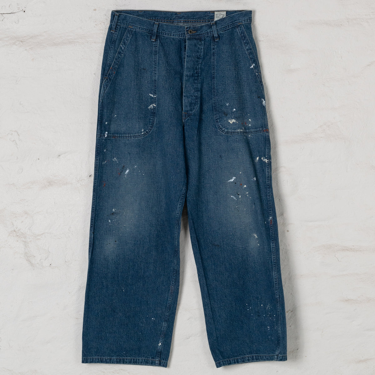 WWII 40's U.S. Navy Wide-Fit Utility Trousers Painted