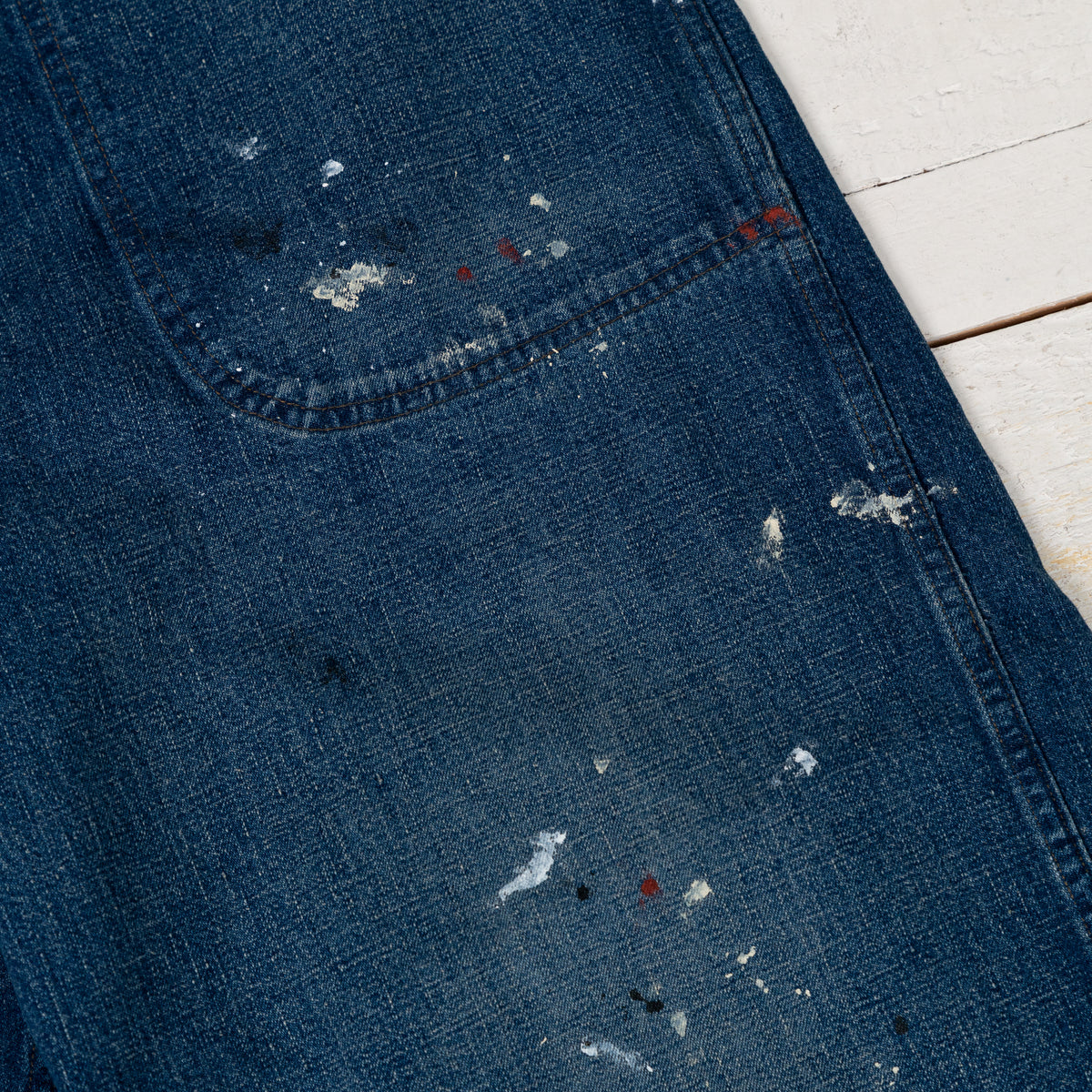WWII 40's U.S. Navy Wide-Fit Utility Trousers Painted