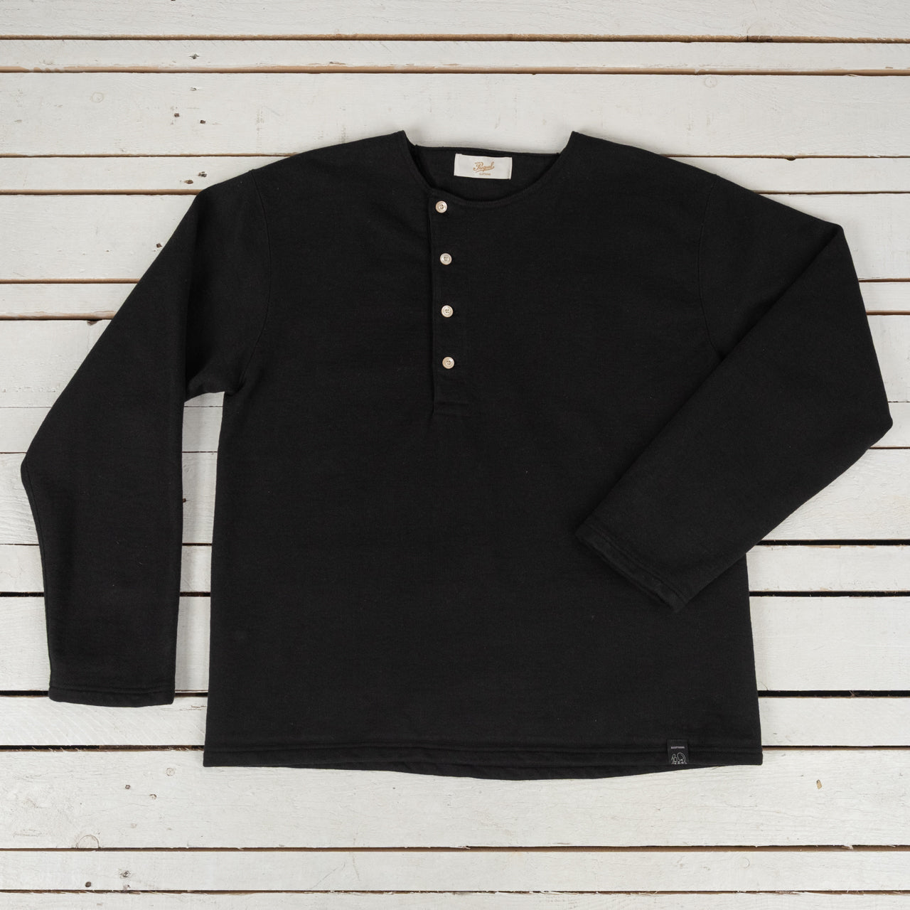 Henley Sweatshirt Black