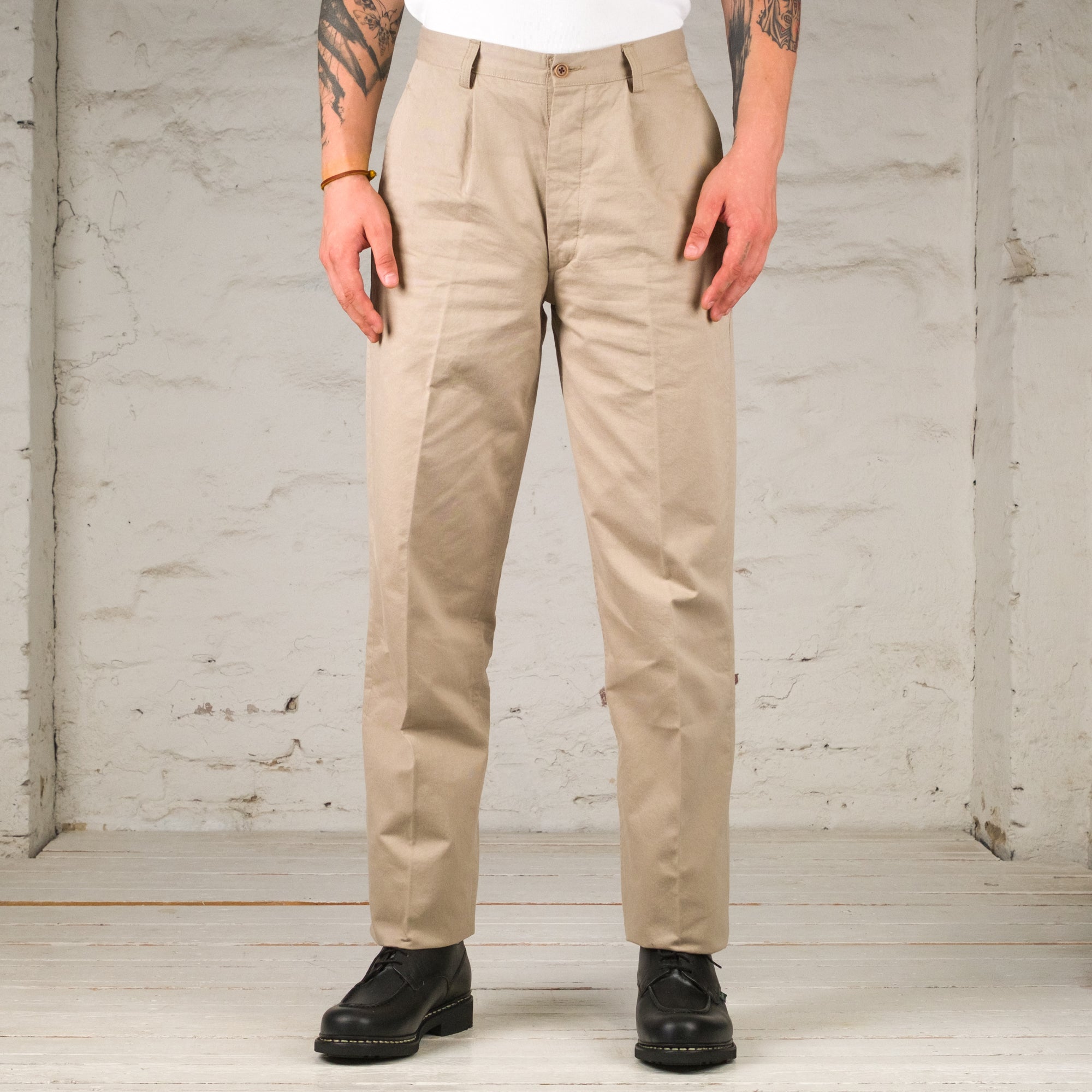 Italian Chino Trousers Beige