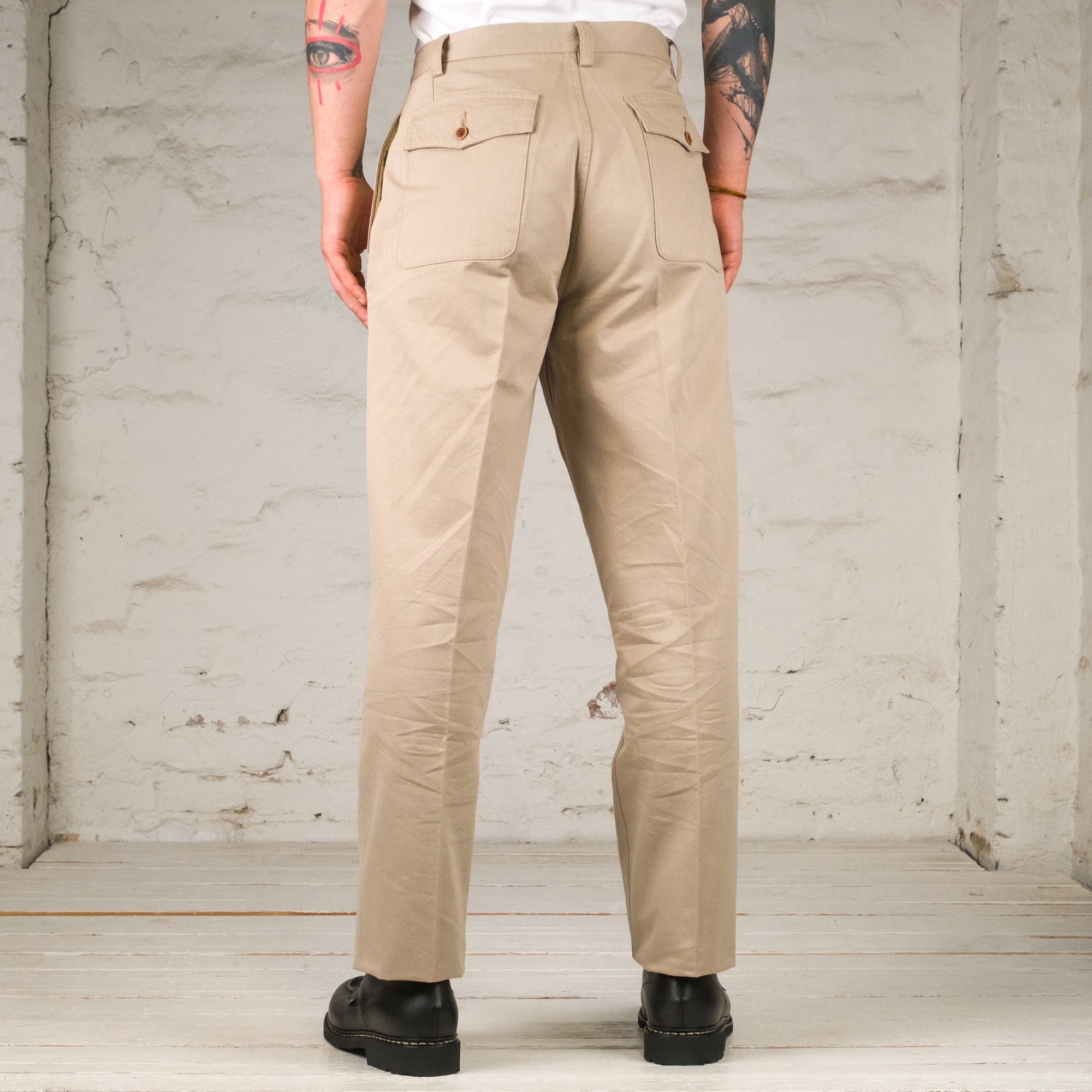 Italian Chino Trousers Beige
