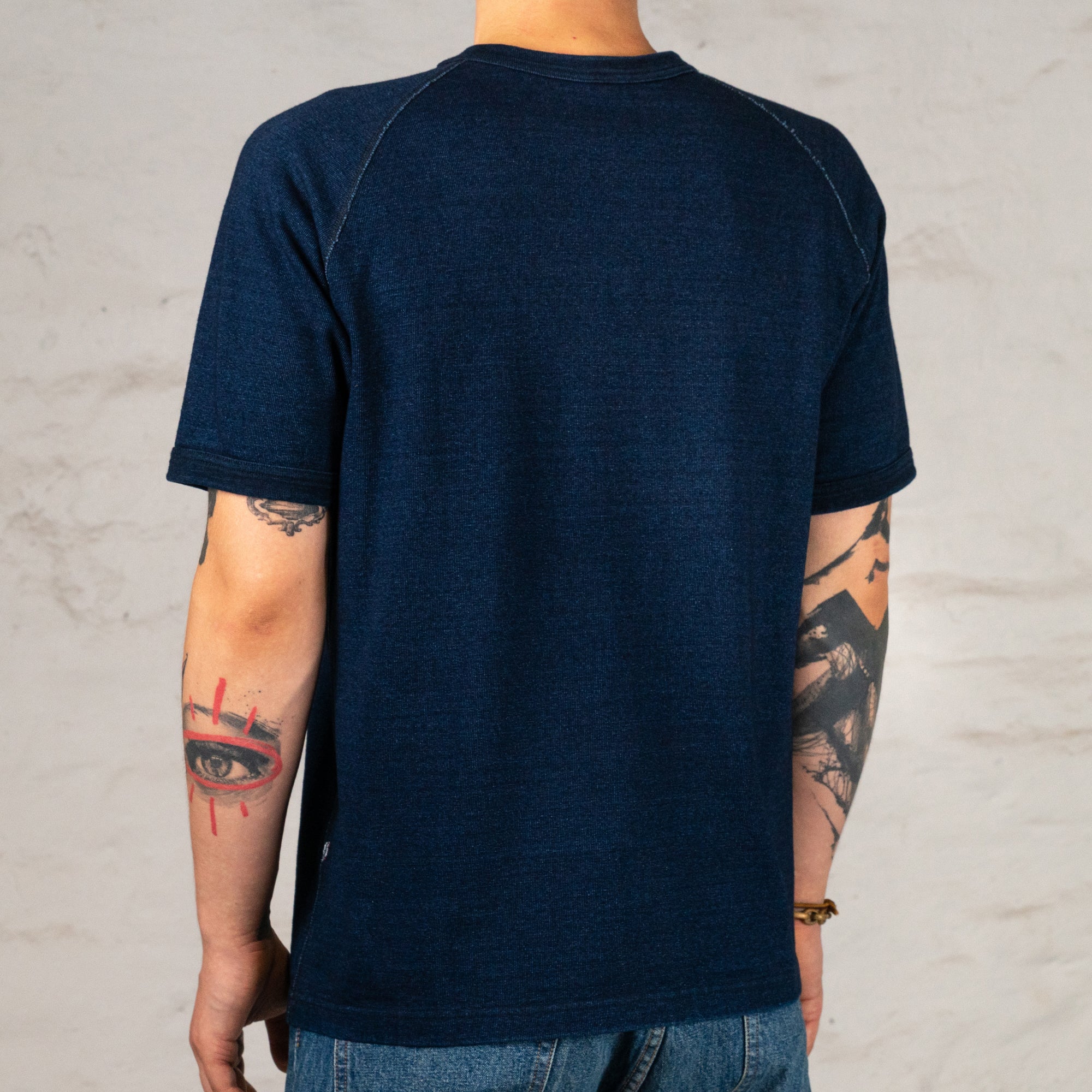 Super Heavyweight Jersey Raglan T-Shirt Indigo