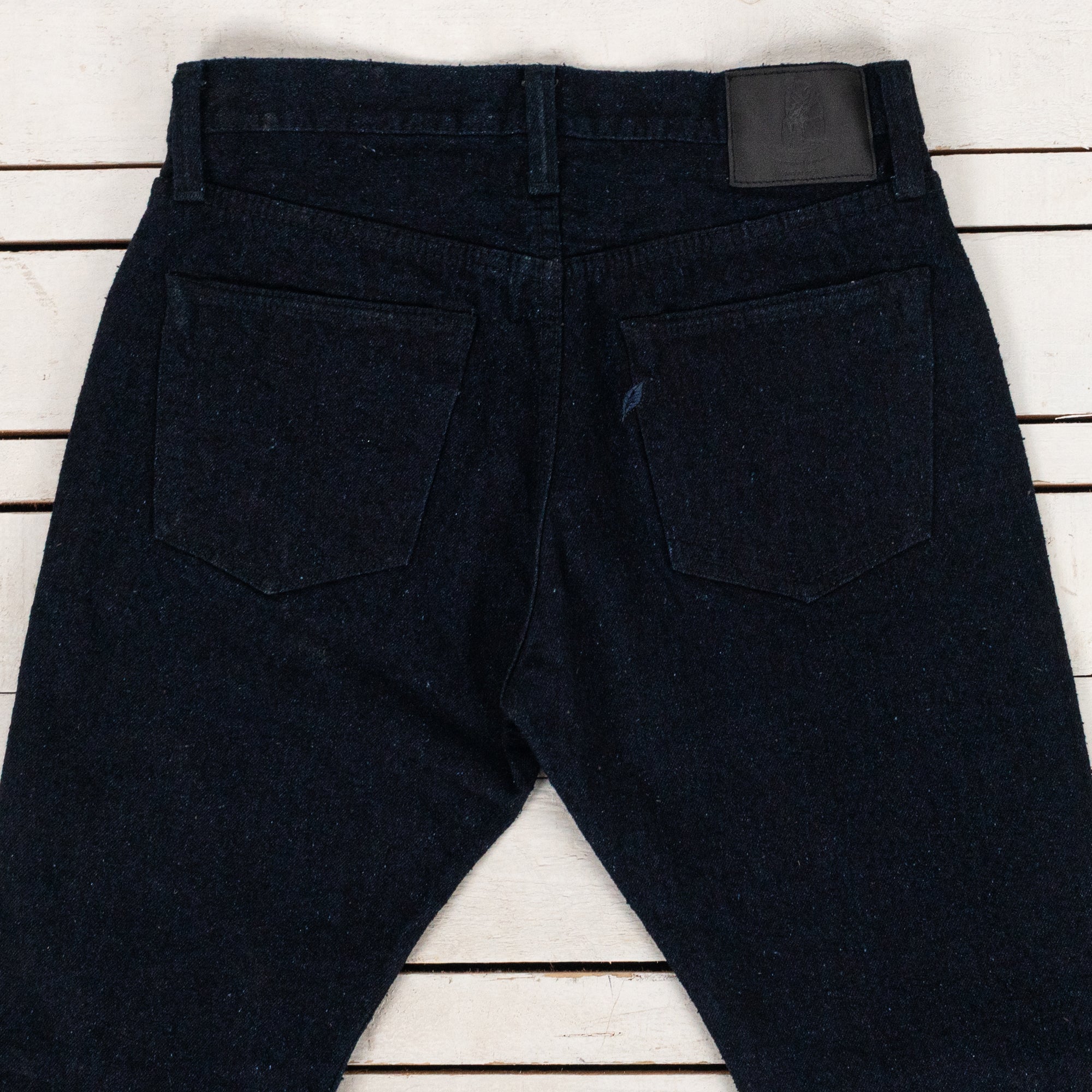 DNP-019-IDS 16 oz. Double Nep Relaxed Tapered Indigo x Sumi