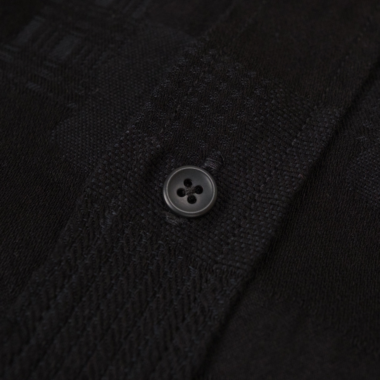 Jaccquard BORO Patchwork Shirt Double Black
