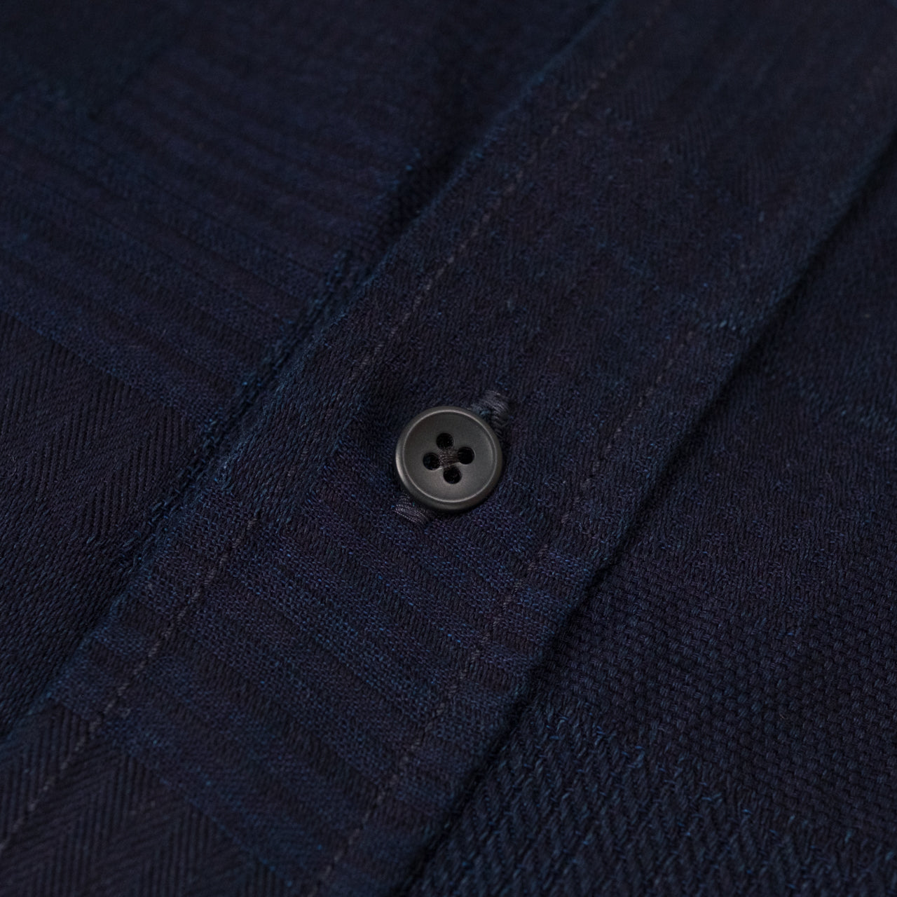 Chemise Jaccquard BORO Patchwork Double Indigo