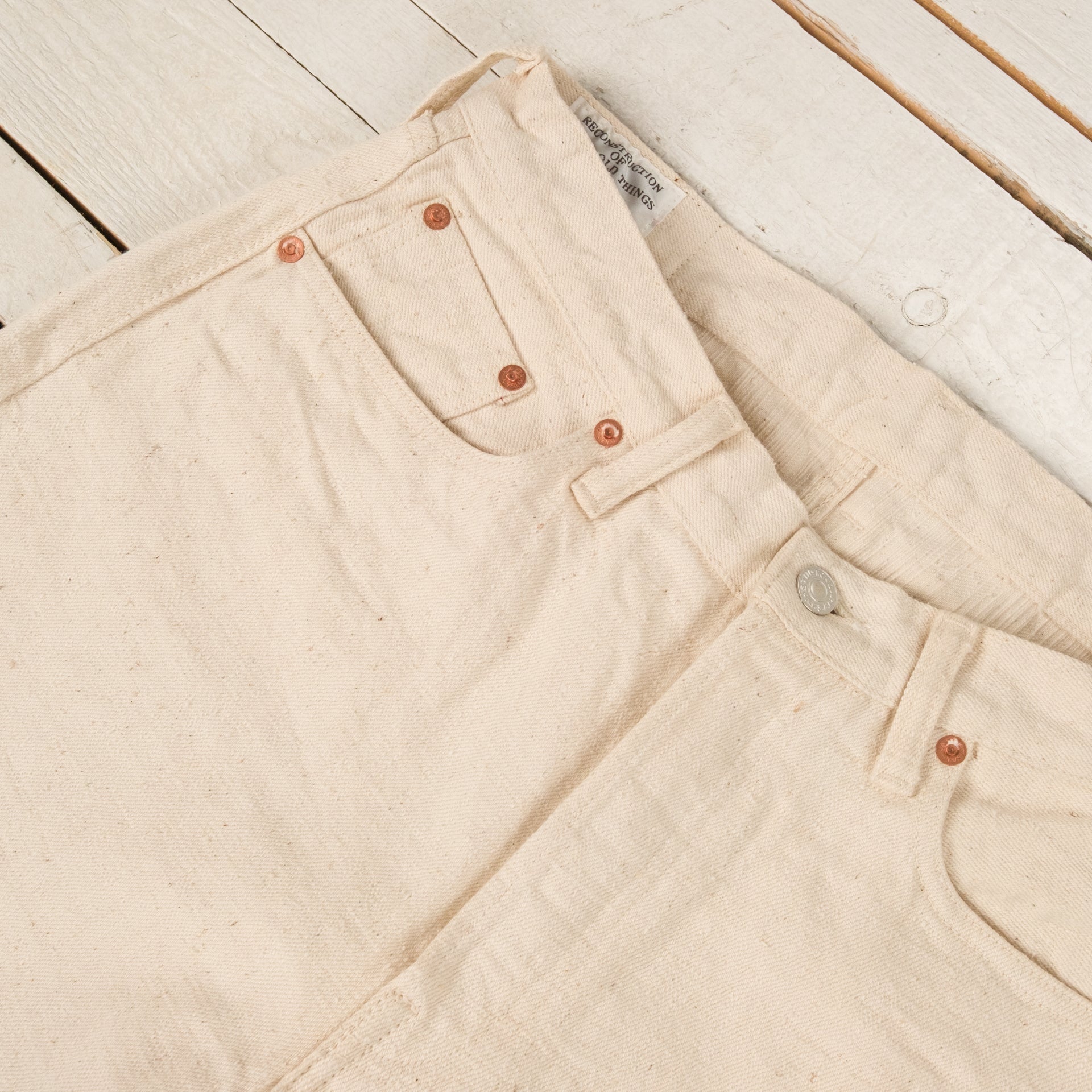 SD-1001EW GL3 15 oz Jean Selvedge Coupe Droite Écru