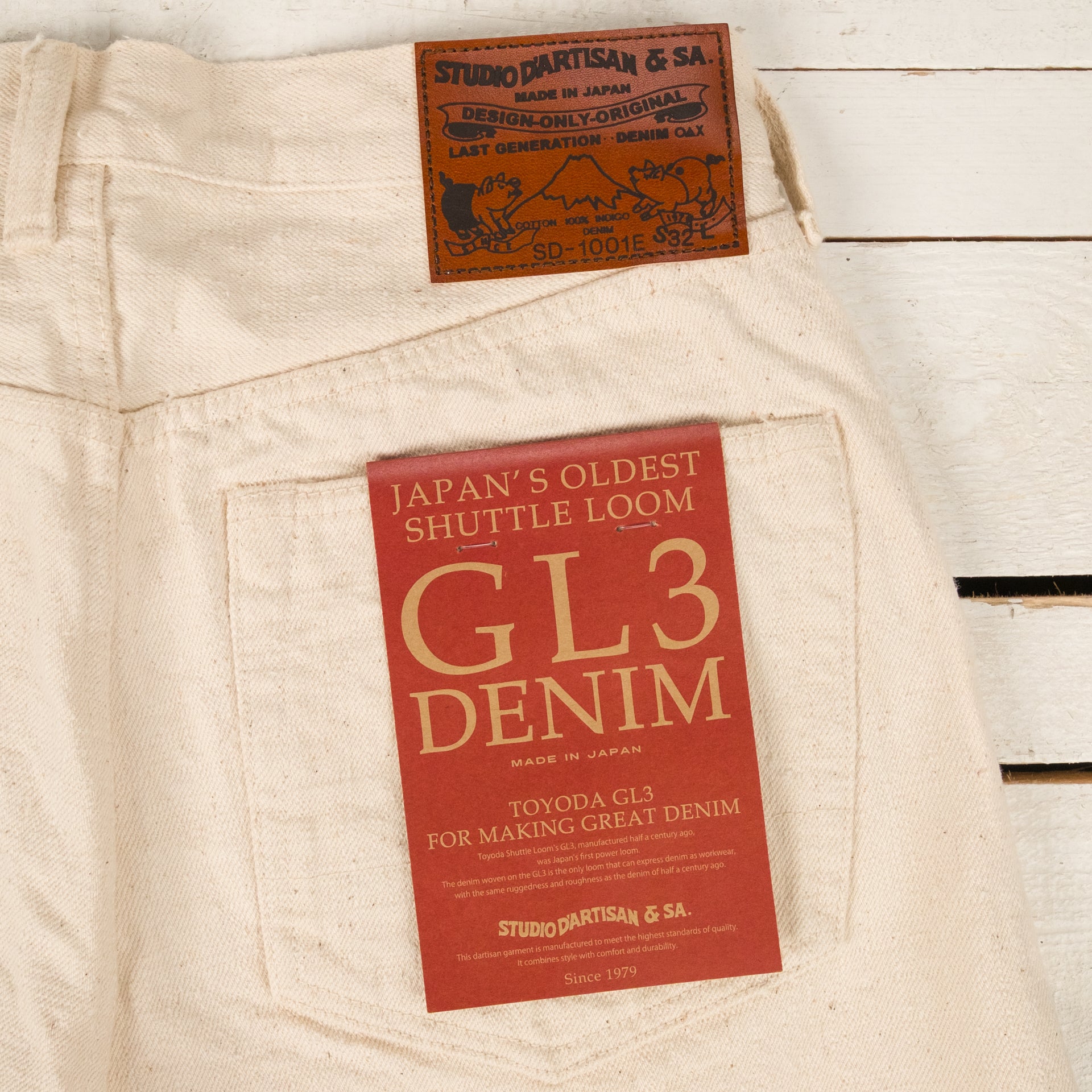 SD-1001EW GL3 15oz Selvedge Jeans Regular Straight Ecru