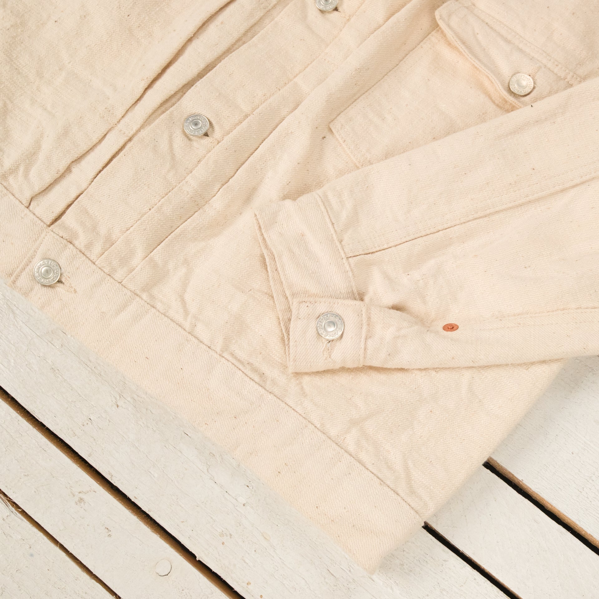 GL3 15 oz. Selvedge Type I Denim Jacket Ecru
