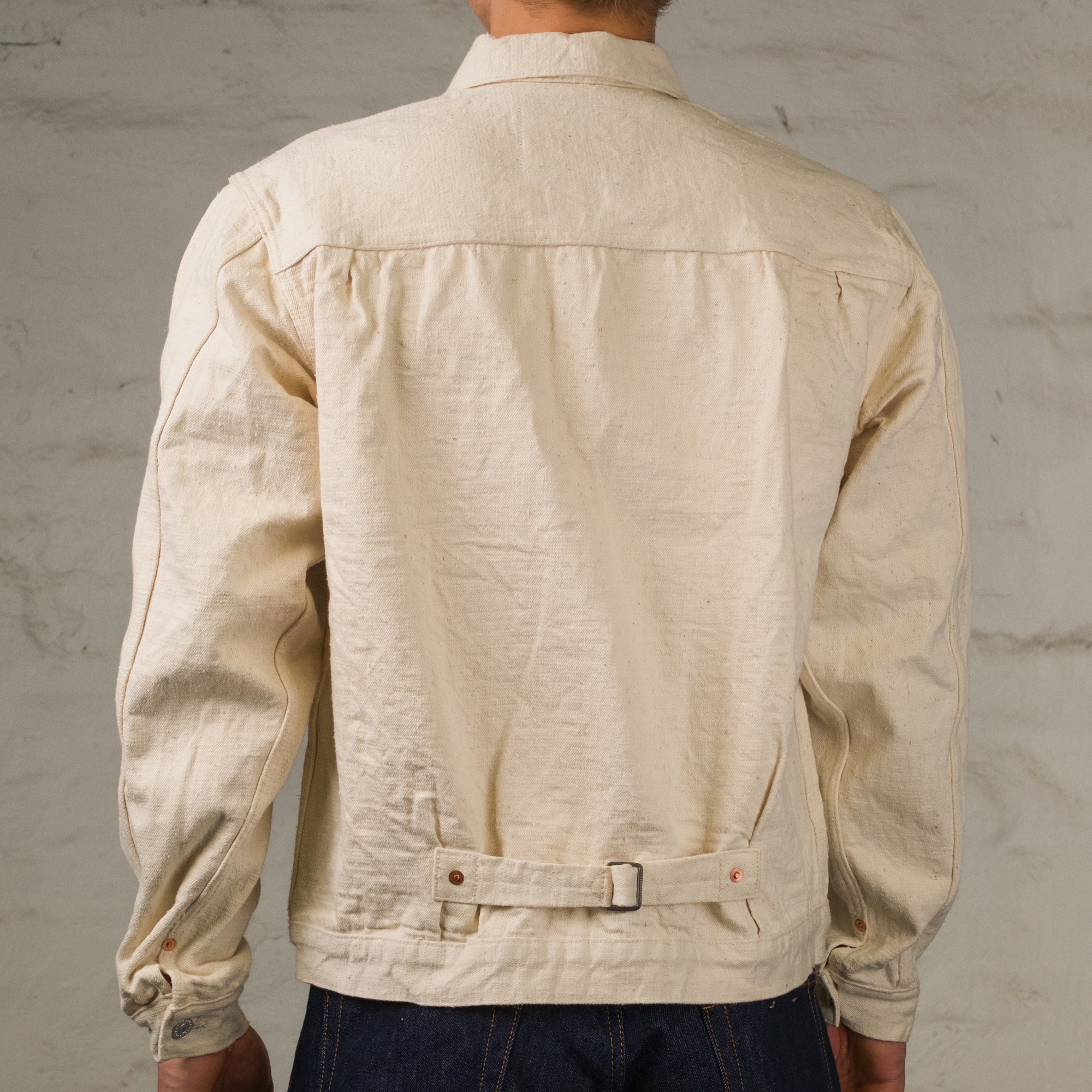 GL3 15 oz. Selvedge Type I Denim Jacket Ecru