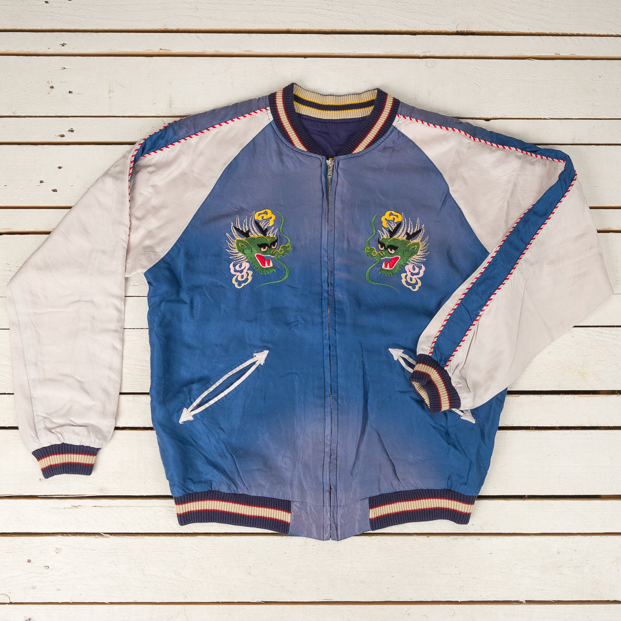 Early 1950s Souvenir Jacket "EAGLE & DRAGON" × "JAPAN MAP" (AGING MODEL)