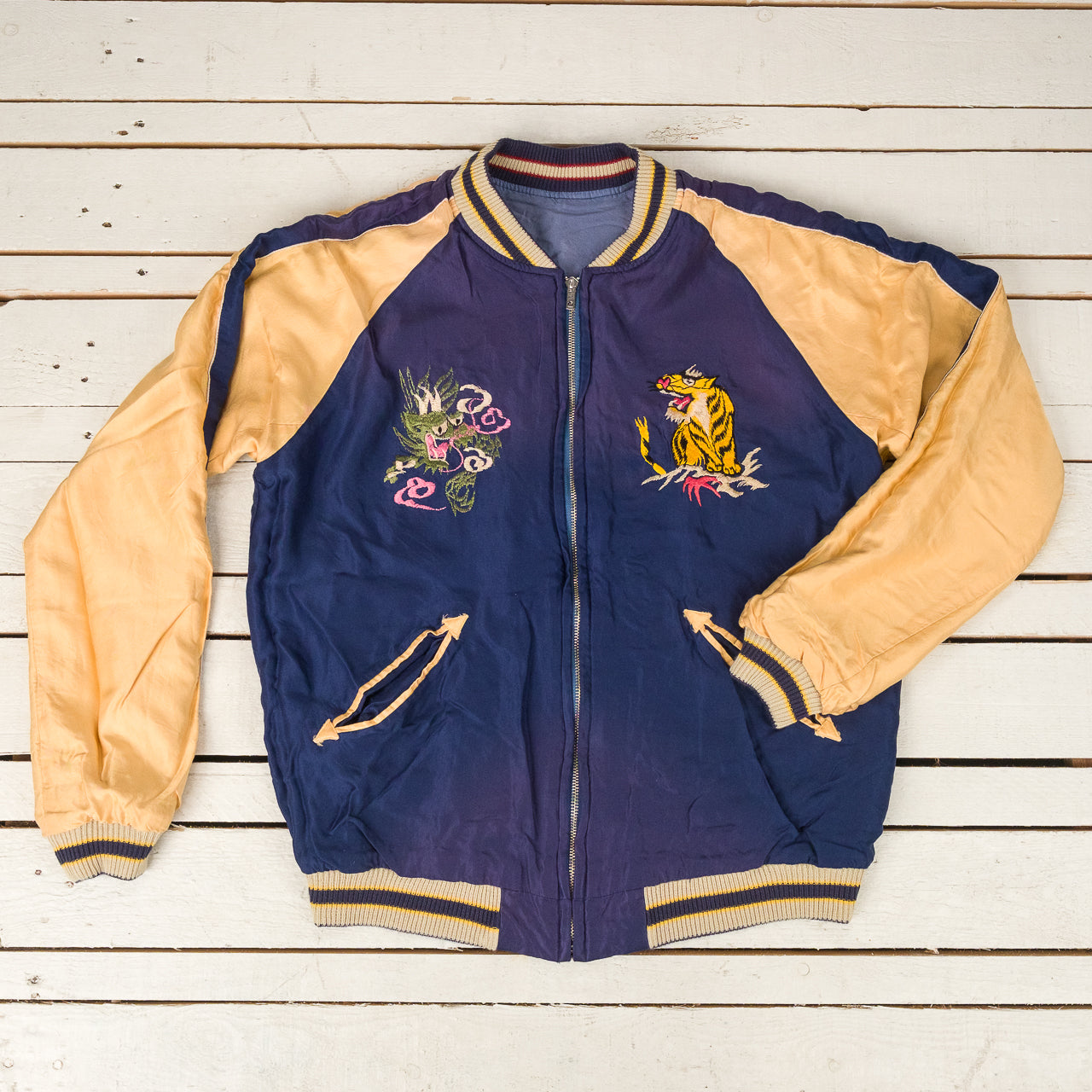 Early 1950s Souvenir Jacket "EAGLE & DRAGON" × "JAPAN MAP" (AGING MODEL)