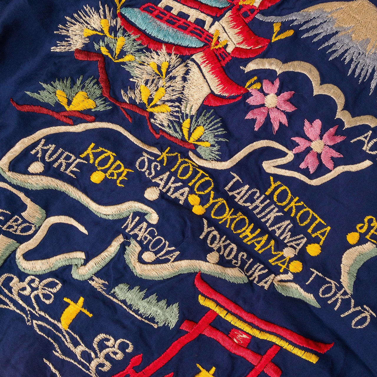 Early 1950s Souvenir Jacket "EAGLE & DRAGON" × "JAPAN MAP" (AGING MODEL)