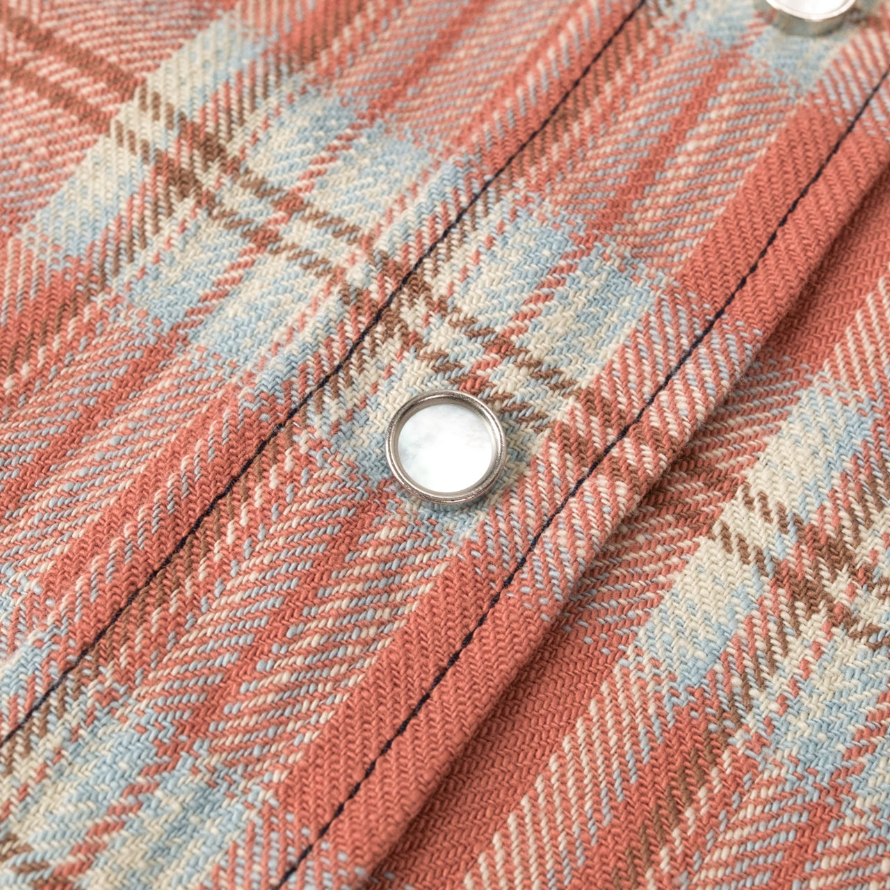 Chemise Western à Carreaux en Chevron pour Lave-linge Rouge
