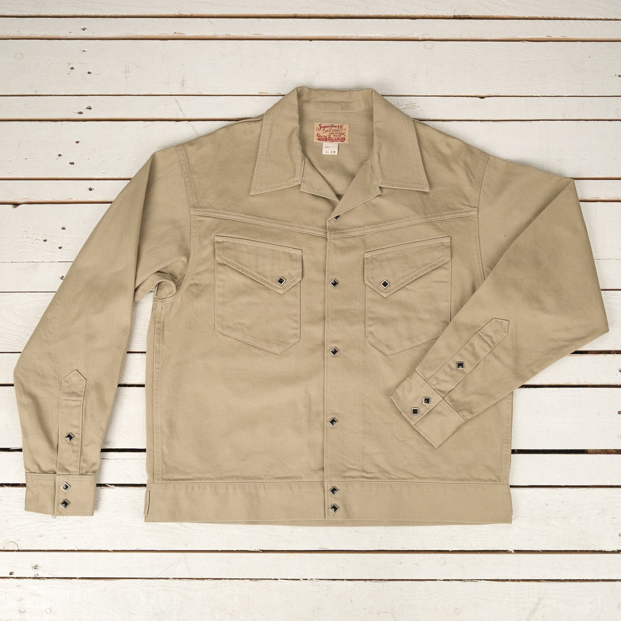 Native American 10.5 oz. Satin Western Jacket Beige