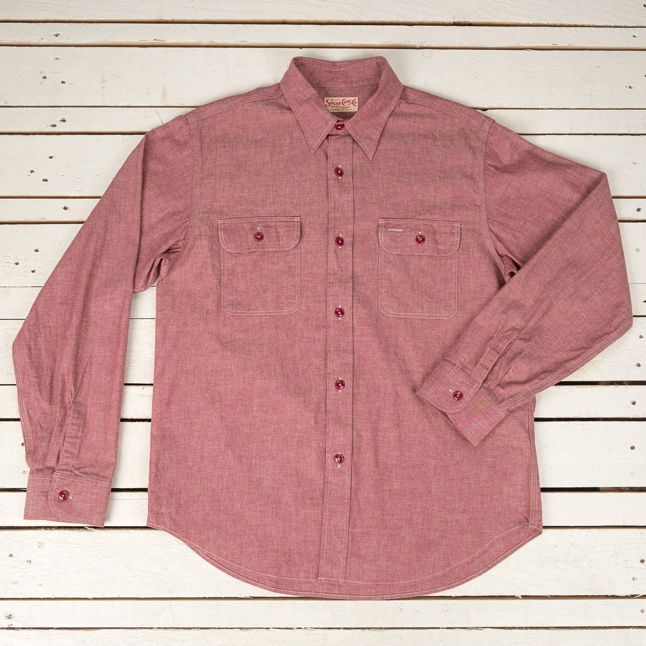 Red Chambray Work Shirt