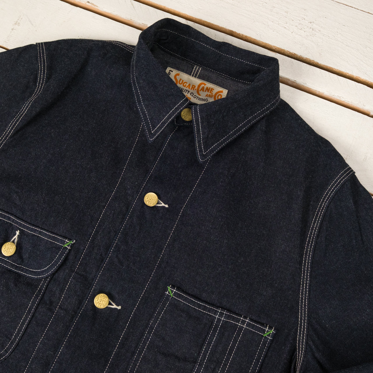 Veste de travail en jean bleu 11 oz.