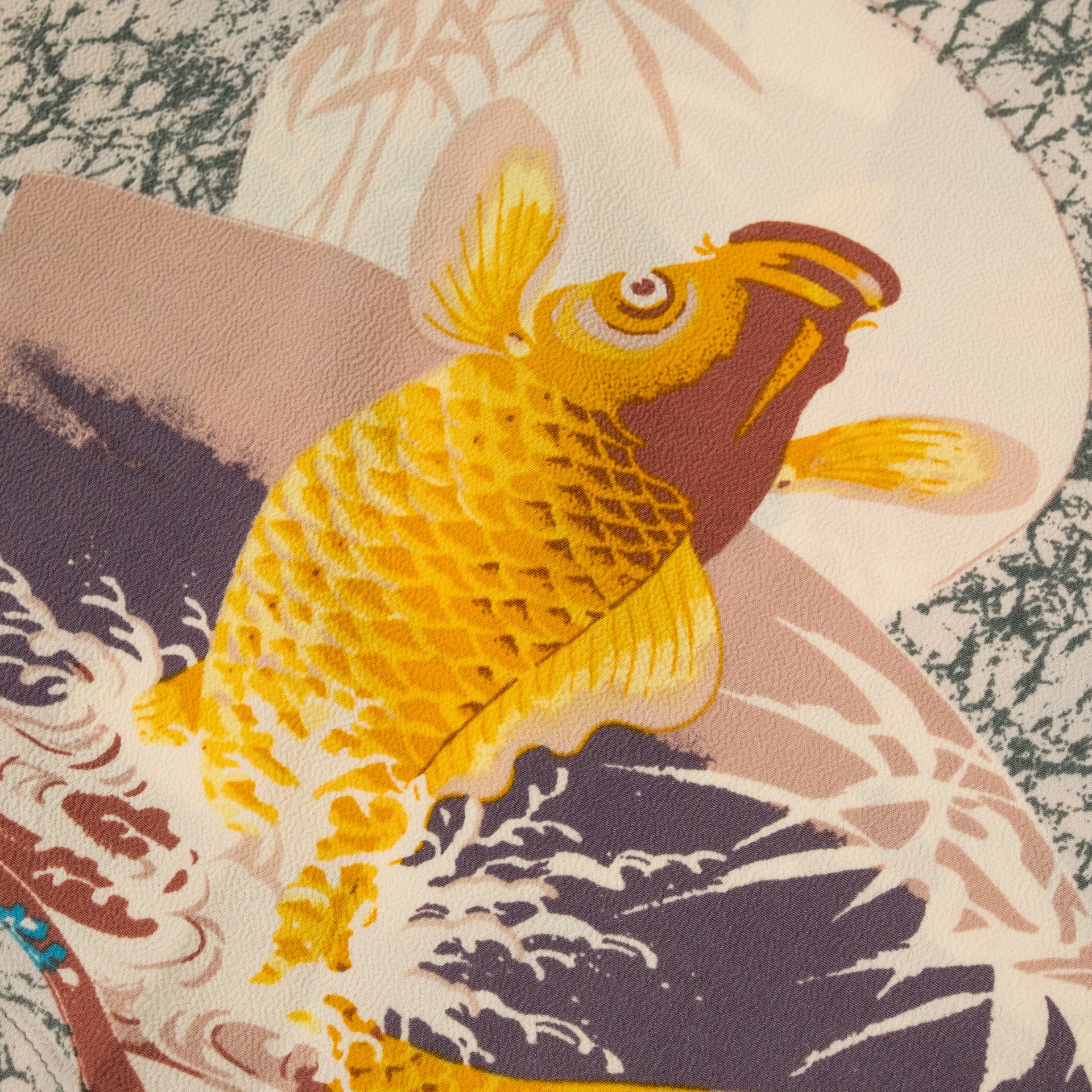 "Japanese Quaint Design" Hawaiihemd Grau