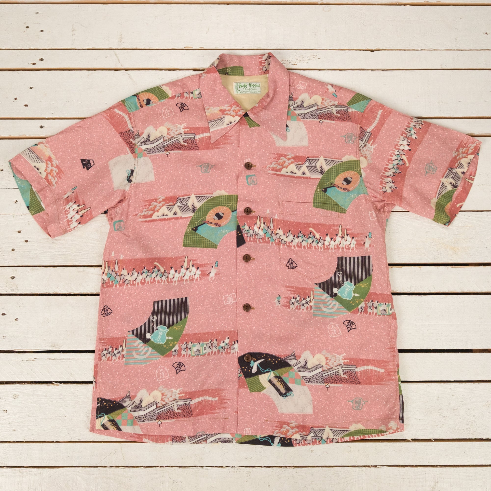 "Sankin Kotai" Special Edition Hawaiihemd Beige