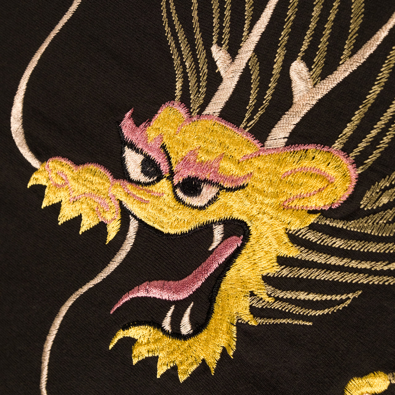 T-shirt Taylor Toyo Suka Dragon brodé Noir