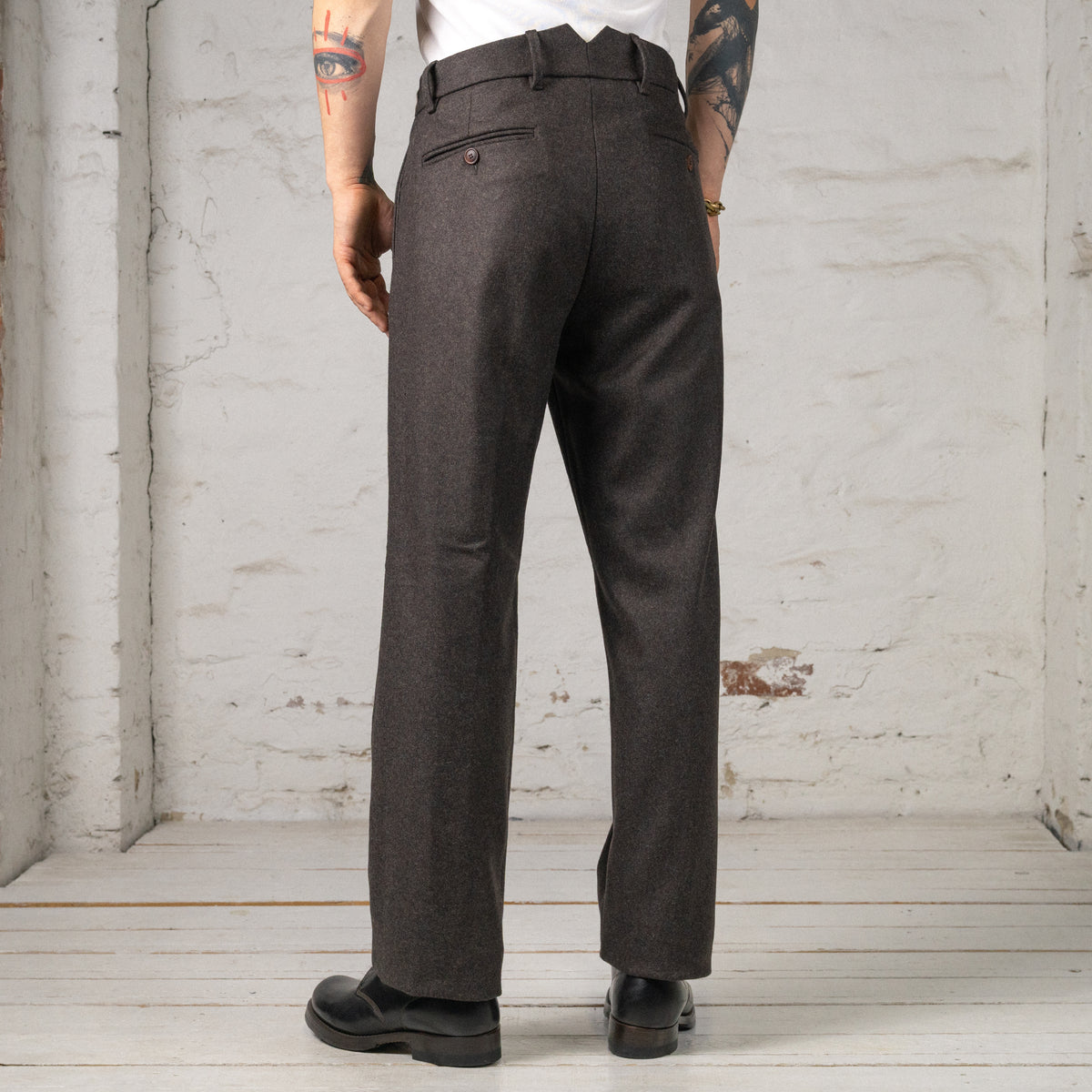 Poldo Wool Chino Brown