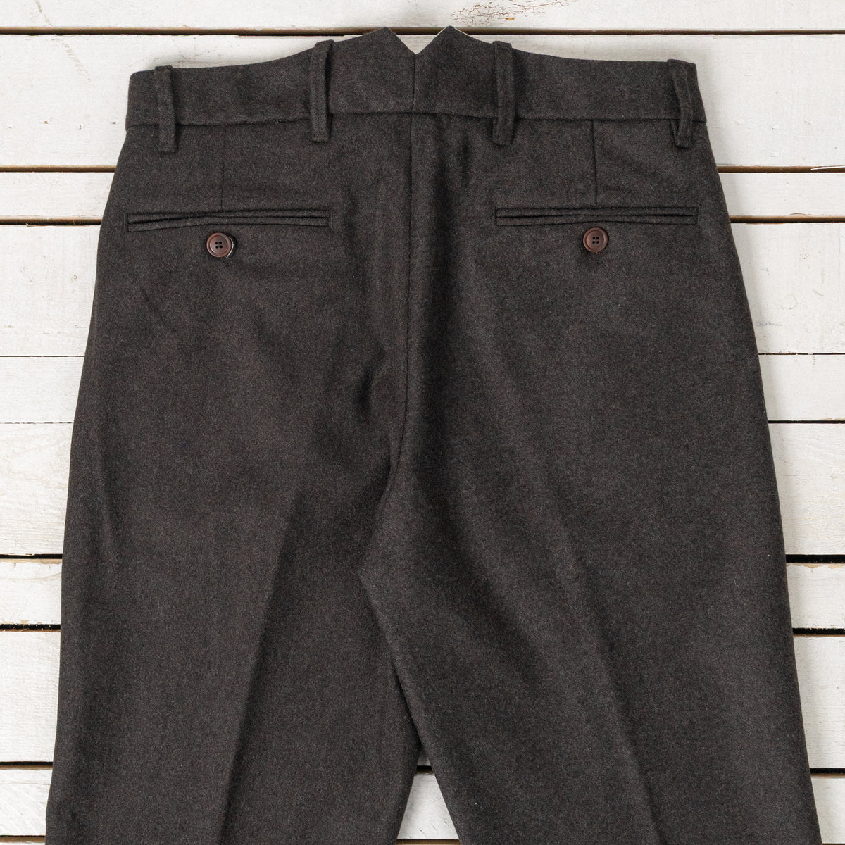 Pantalon chino en laine Poldo marron