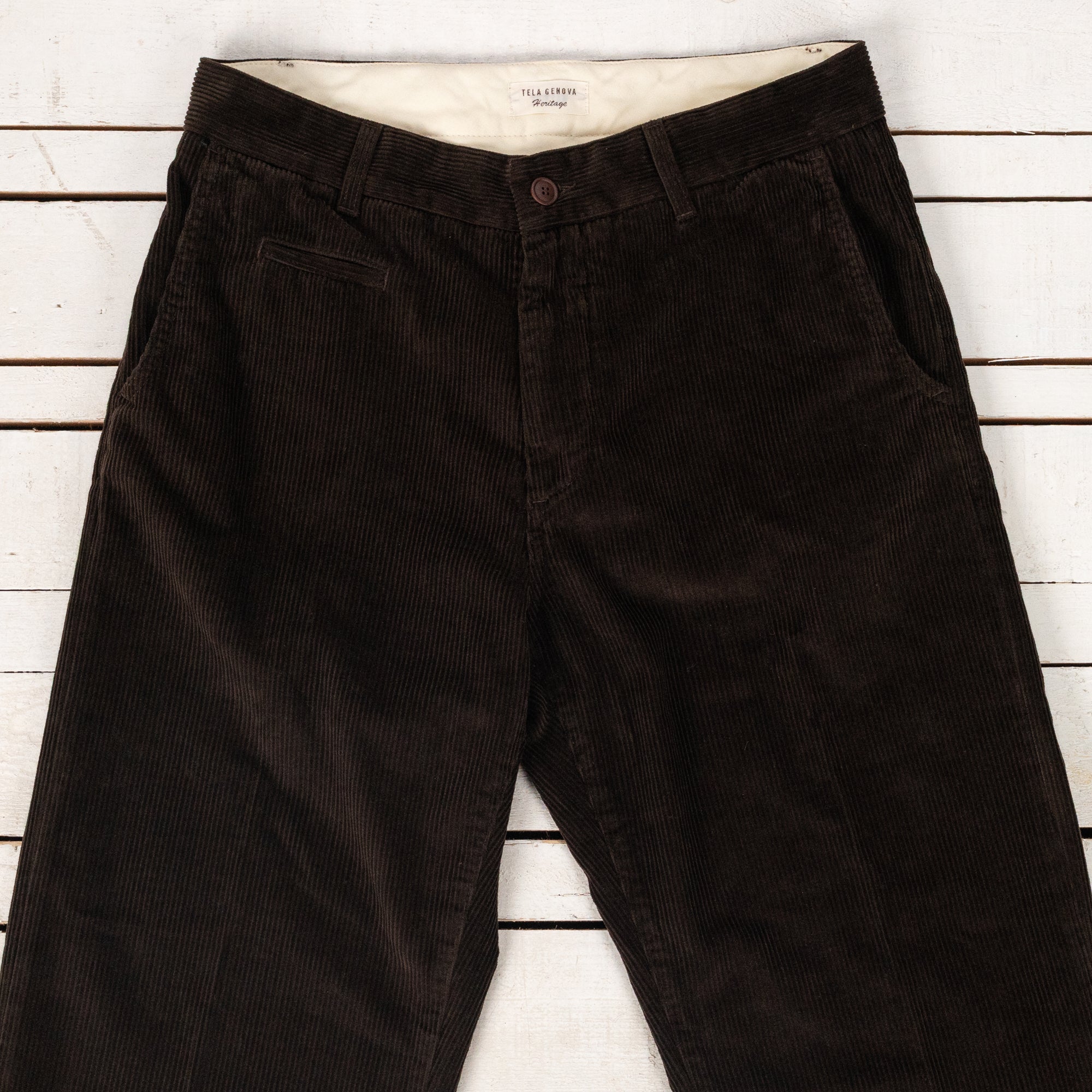 Renzo Loose Chino Corduroy Marrone