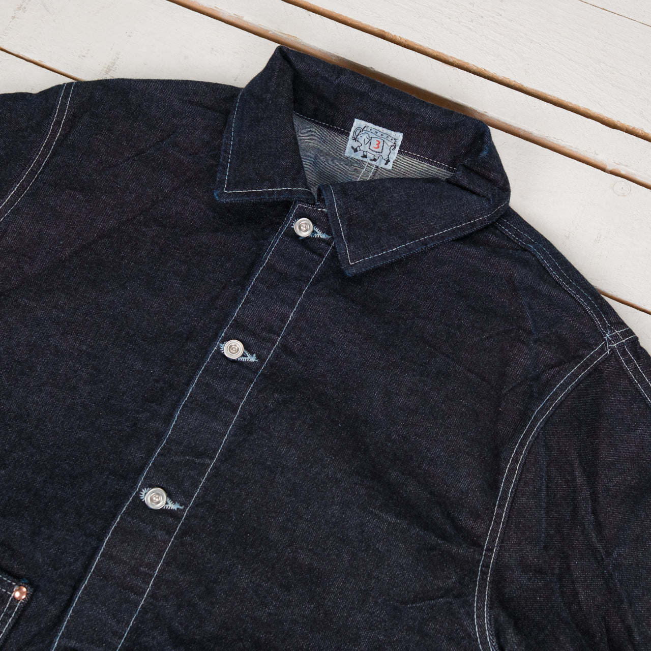 Cross Cut Jeans Jacket Rinsed