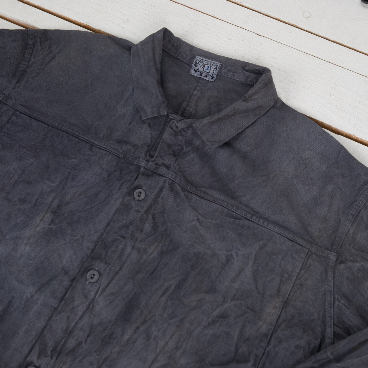 Pleat Pocket Shirt Gray Logwood
