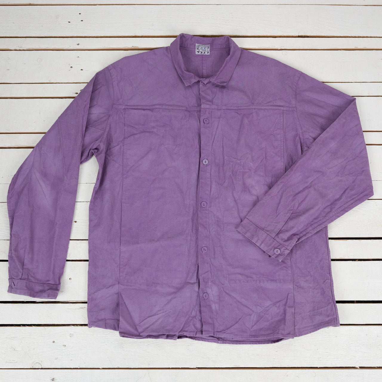Pleat Pocket Shirt Purple Logwood