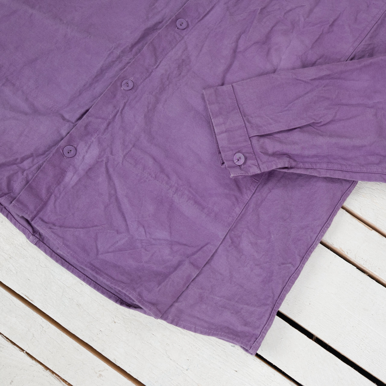 Pleat Pocket Shirt Purple Logwood