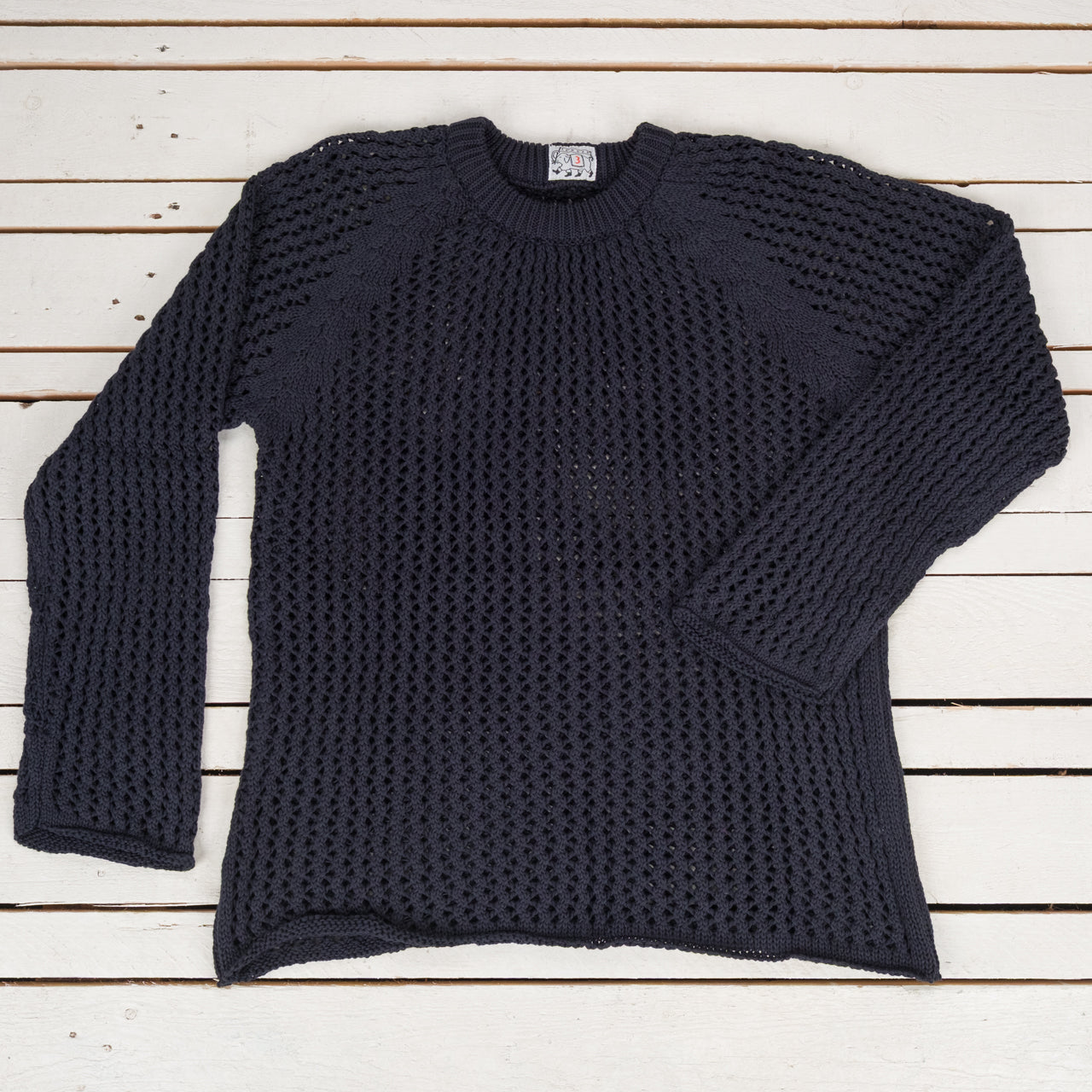 String Pullover Navy