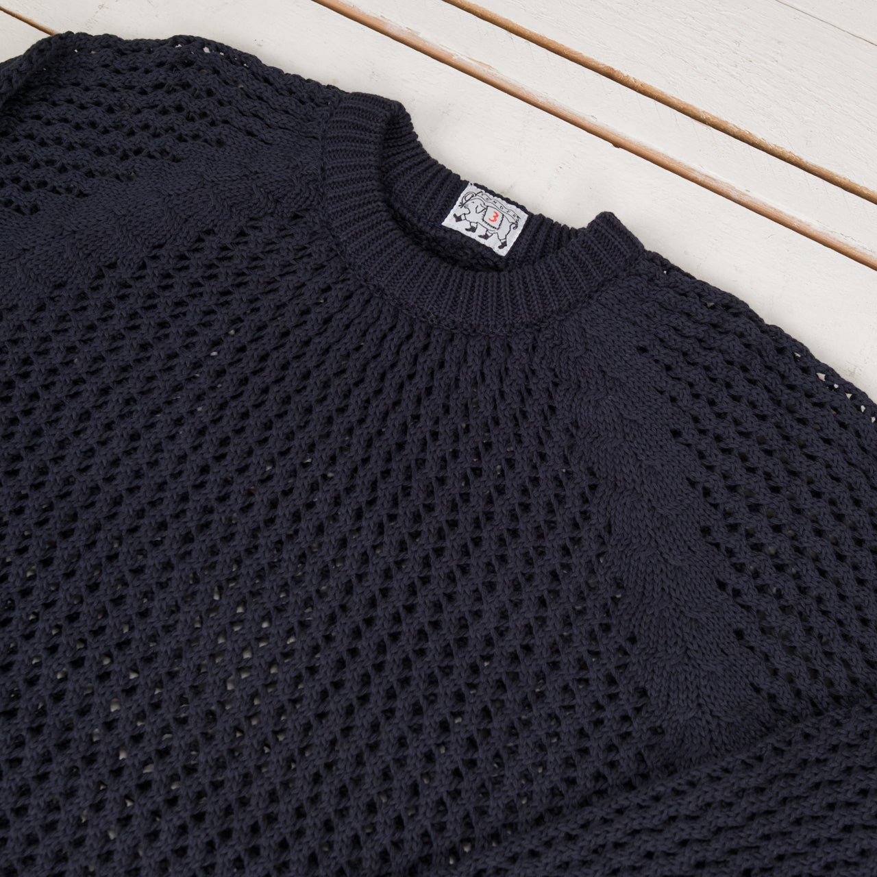 String Pullover Navy