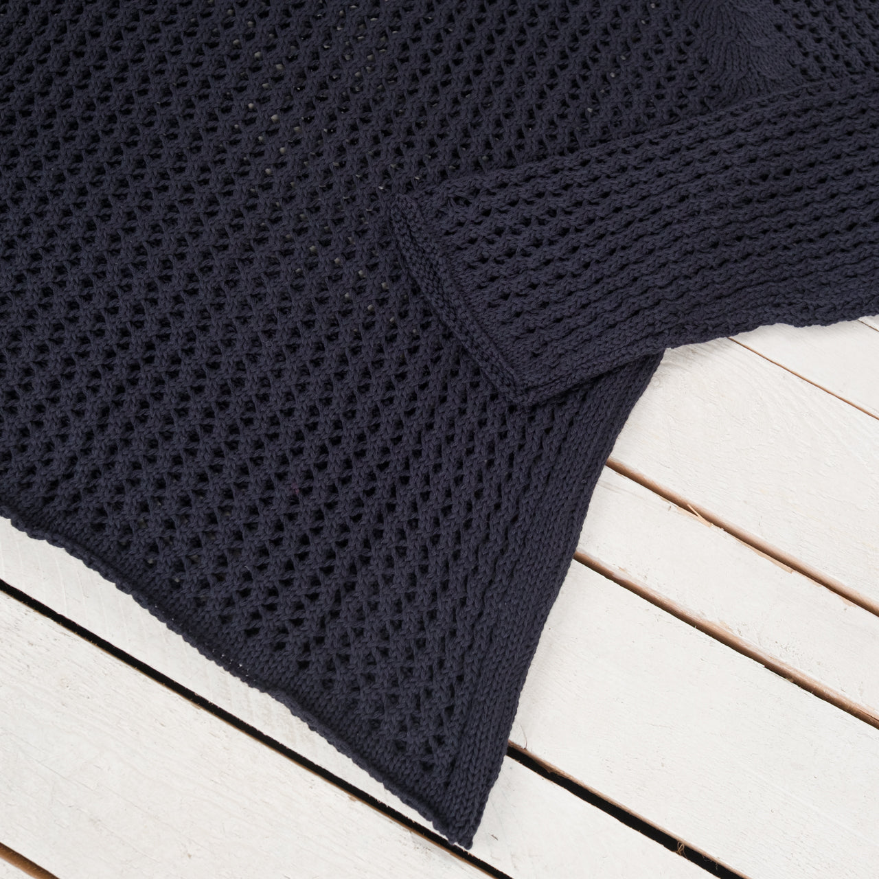 String Pullover Navy