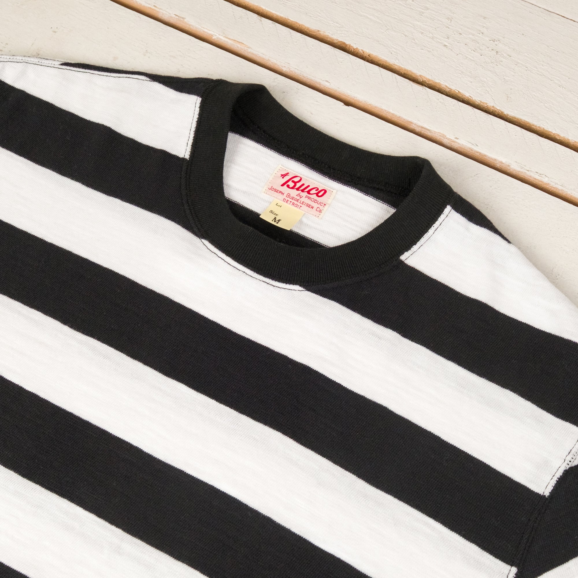 Buco Stripe T-Shirt Schwarz/Weiß