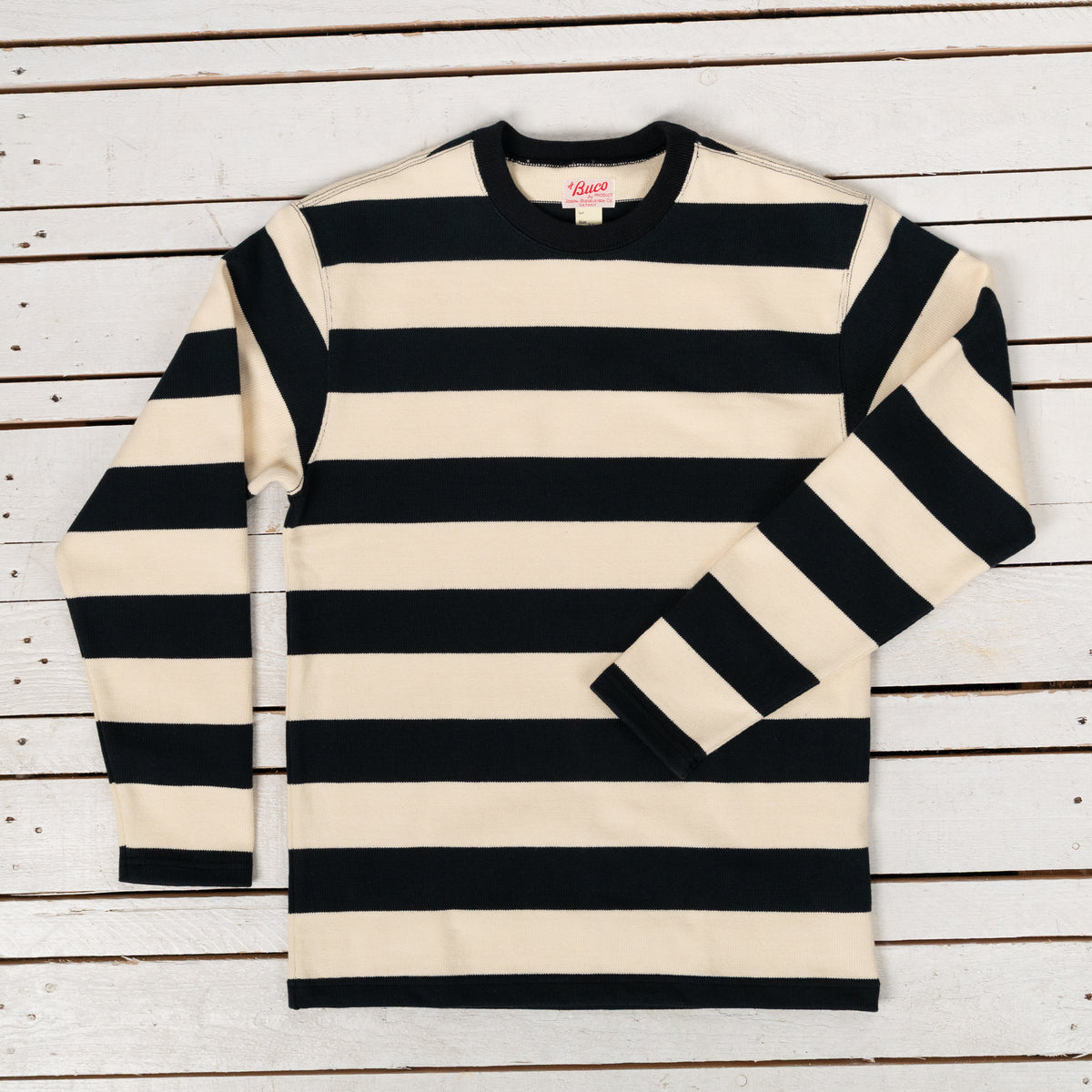 Buco Stripe Racing Jersey Weiß/Schwarz