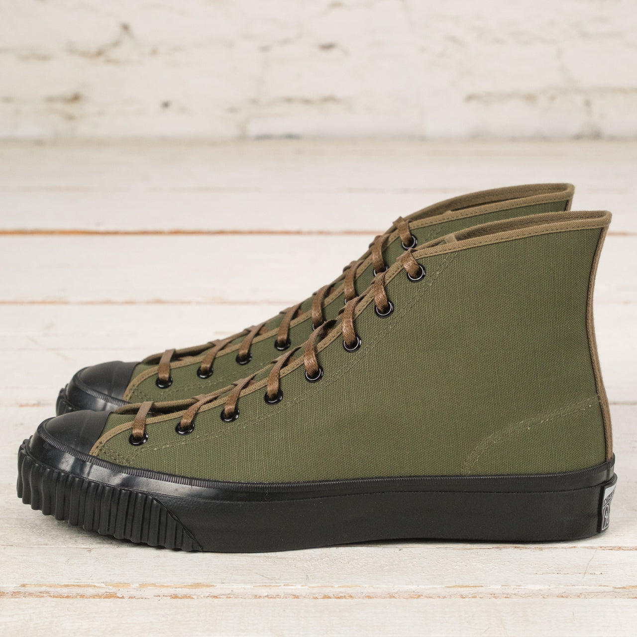 Military Canvas Training Shoes Oliv