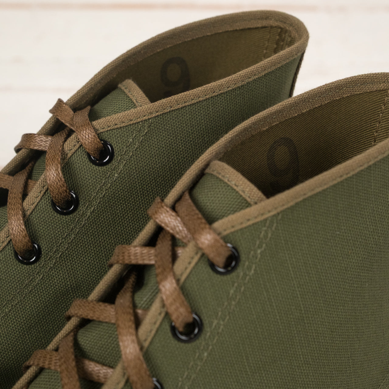 Military Canvas Training Shoes Olive