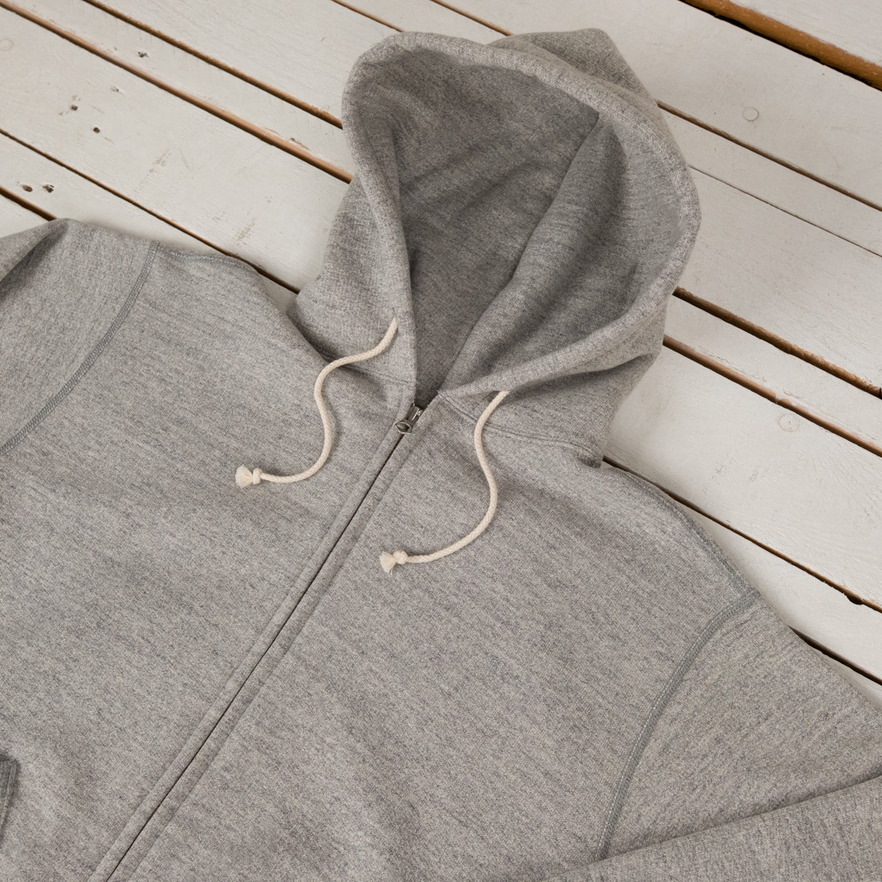 12 oz. Ball Park Zip Hoodie Medium Gray