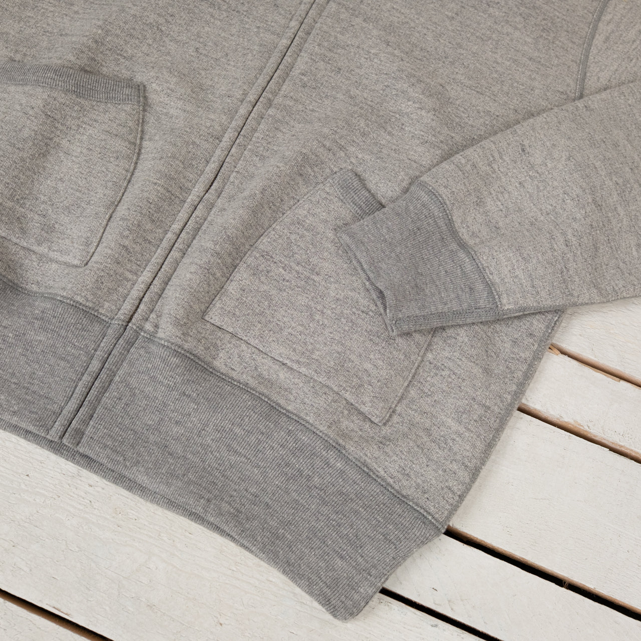 12 oz. Ball Park Zip Hoodie Medium Gray