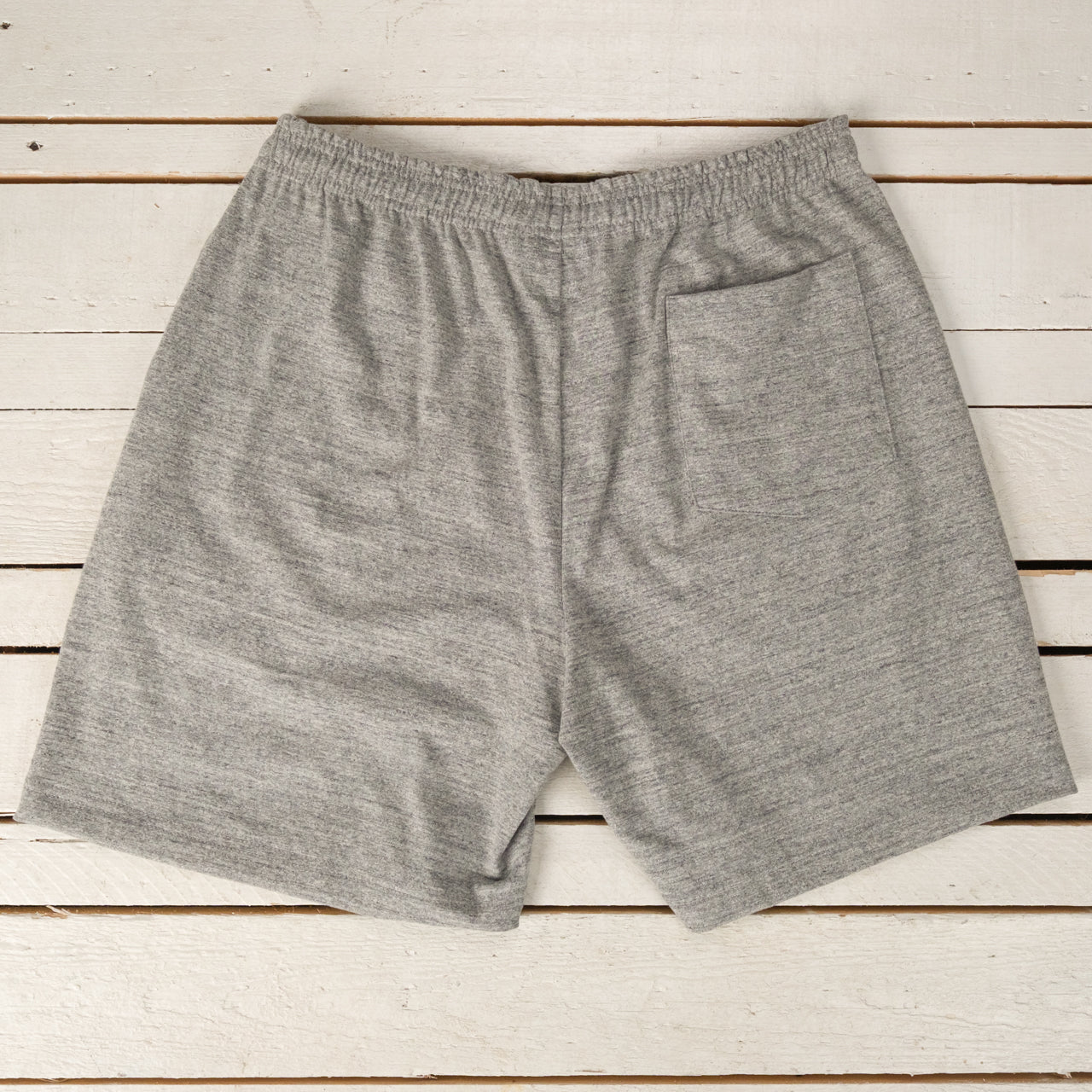 Jersey Gym Shorts Grau Meliert