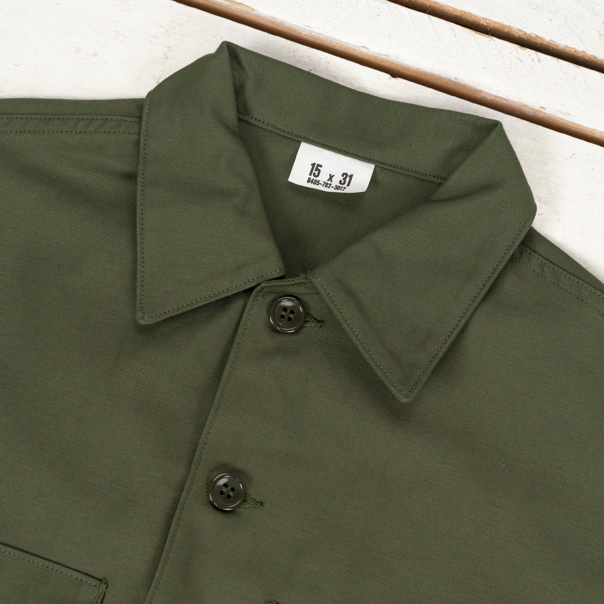 Shirt, Men's, Cotton Sateen, OG-107 Olive