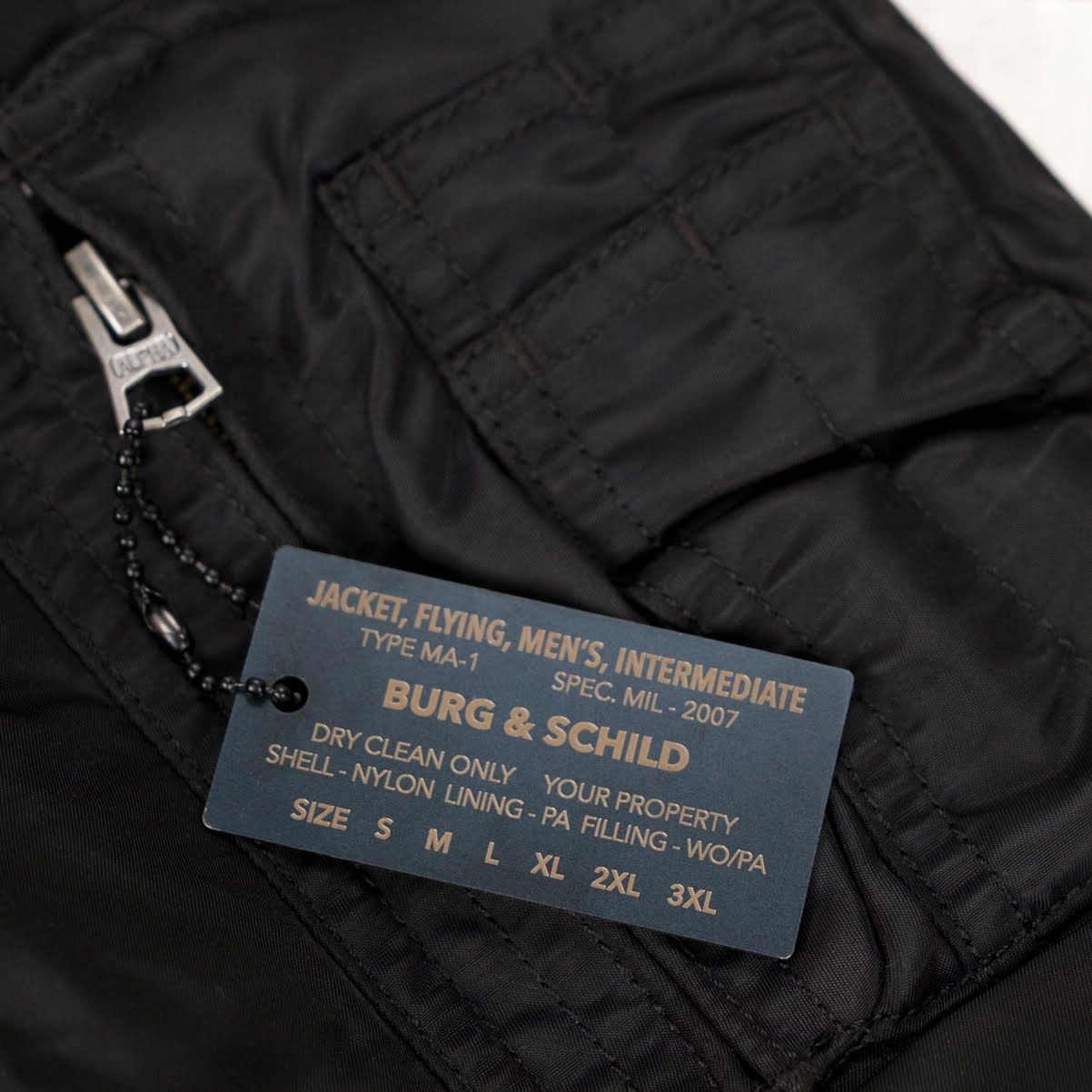 Burg & Schild x Alpha Industries MA-1 Youth Of America Black