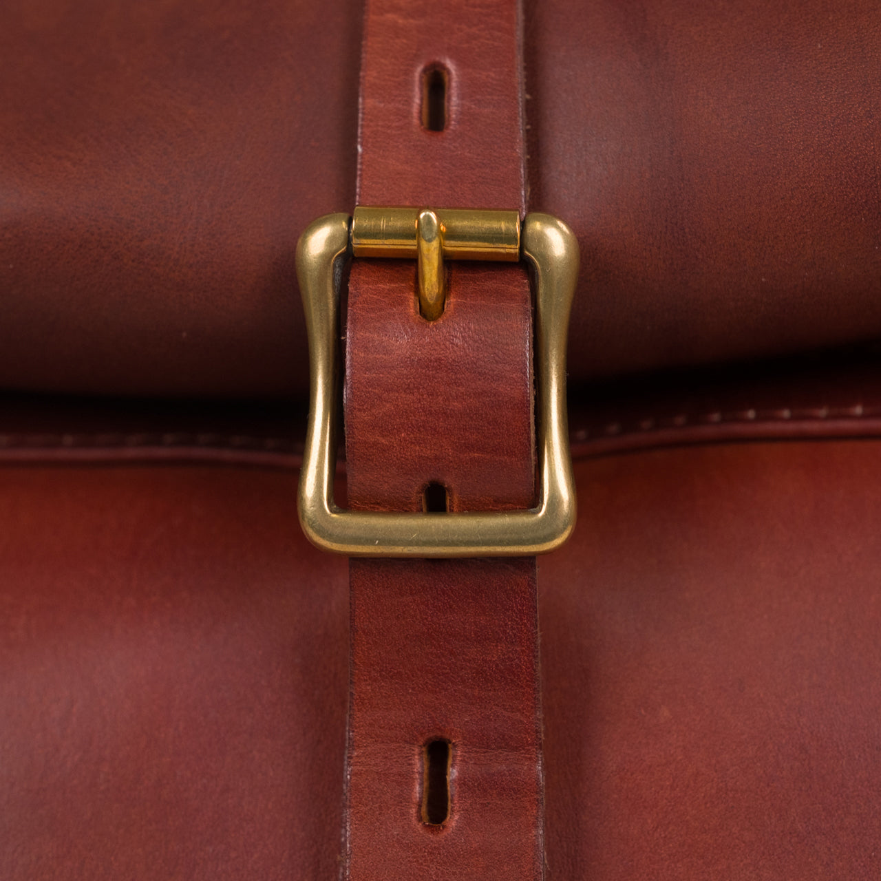 Leather Rolltop Backpack Camel