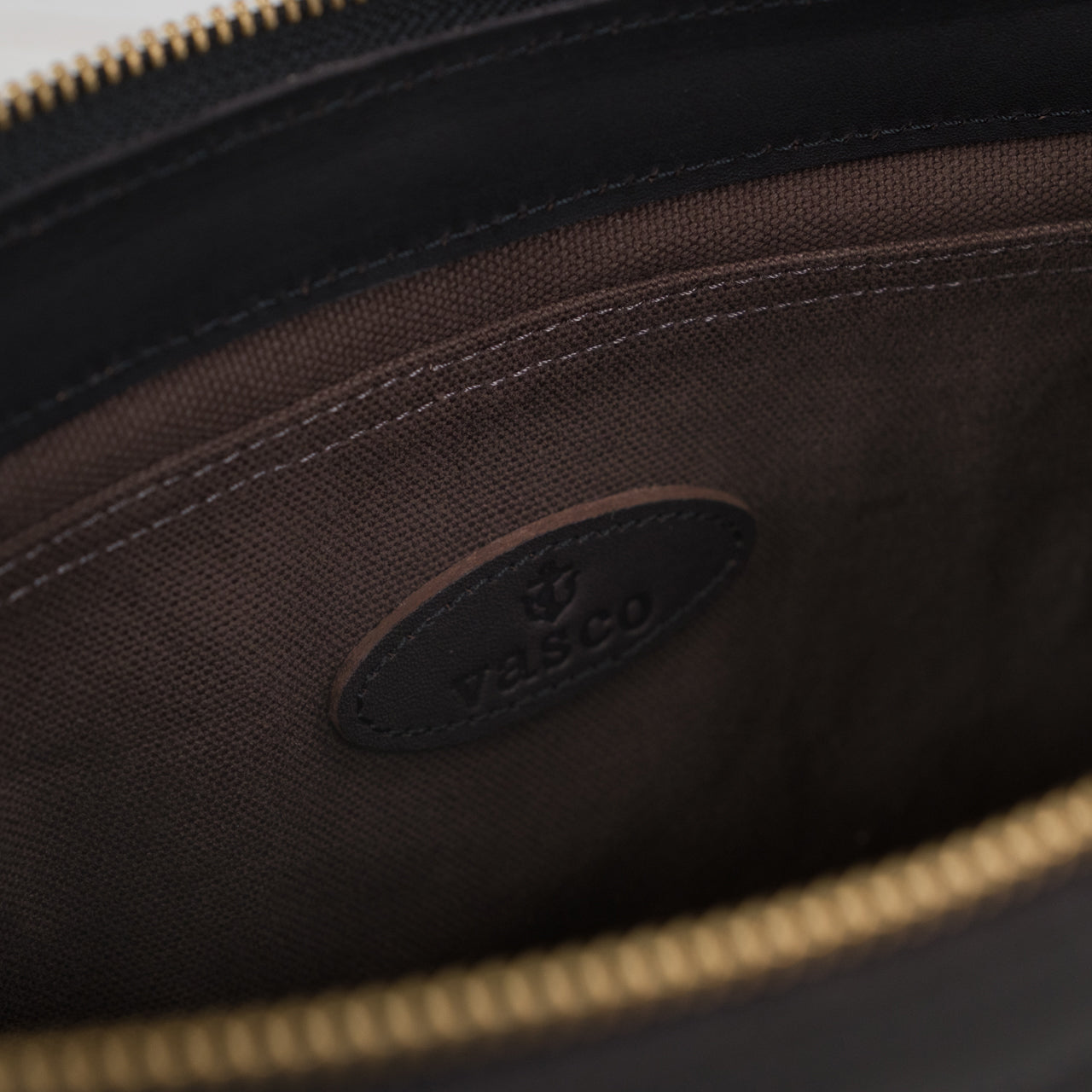 Leather Telephone Shoulder Bag Black