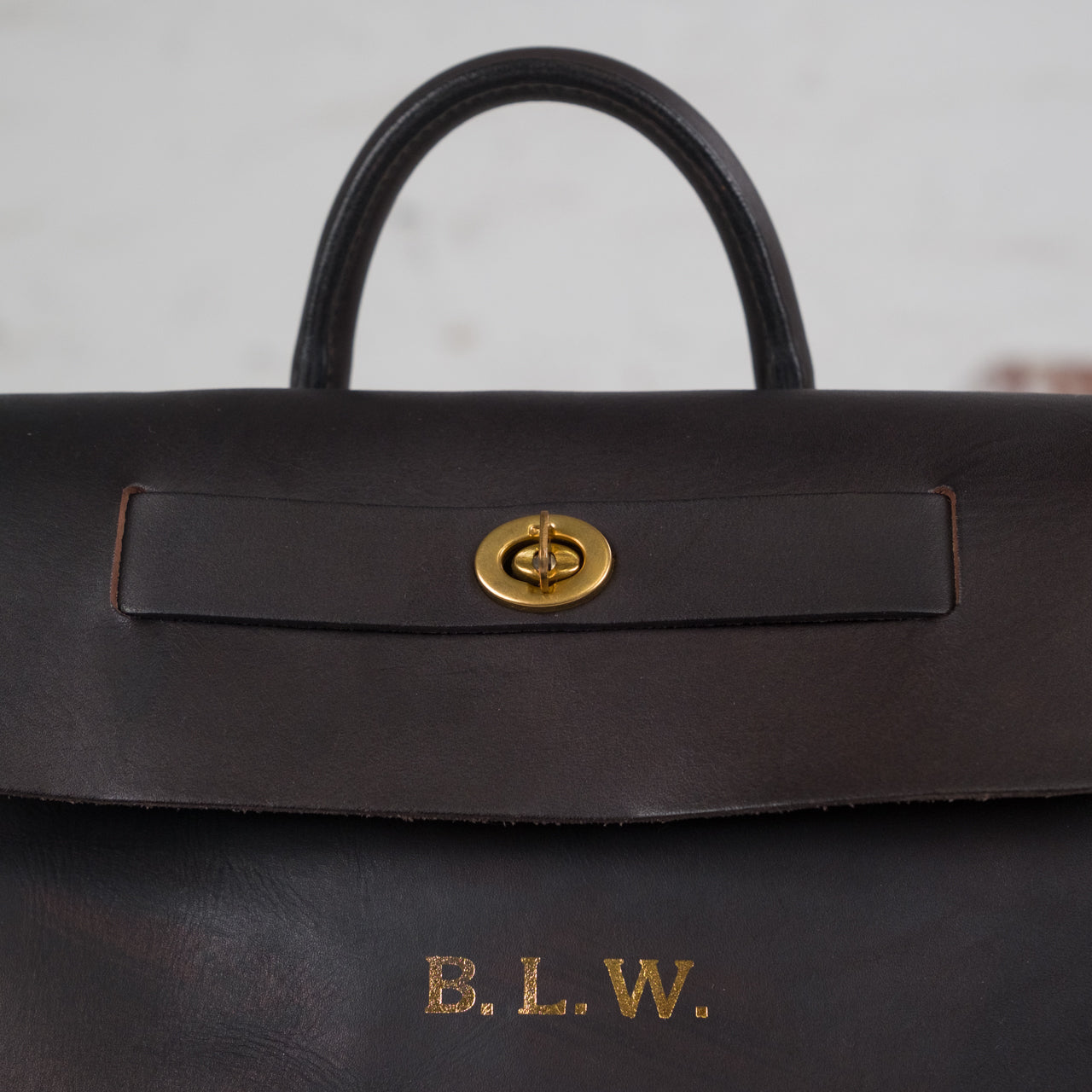 Leather Voyoge 2Way Backpack Black