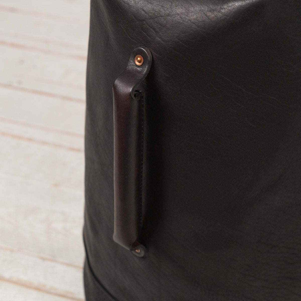 Leather Duffle Bag Schwarz