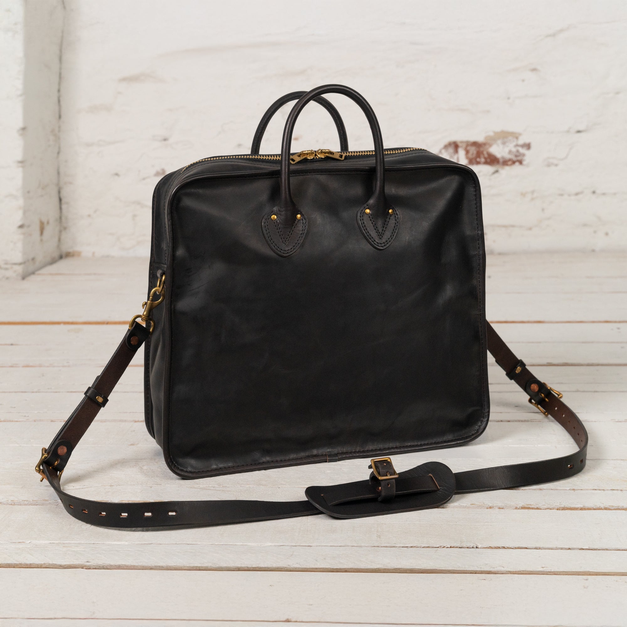 VASCO Leather Officer 3-Way Bag Black
