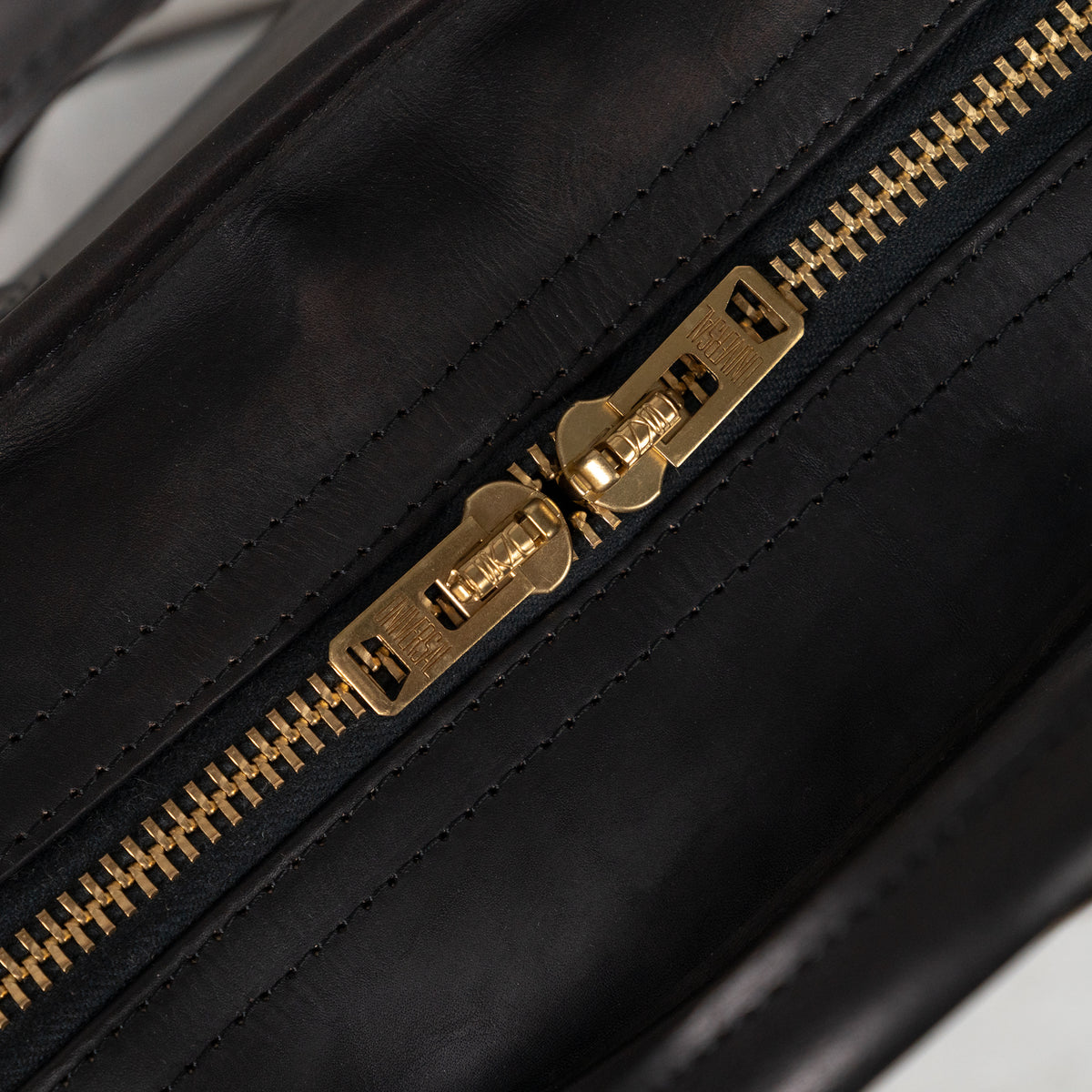 Leather Officer 3Way Bag Schwarz