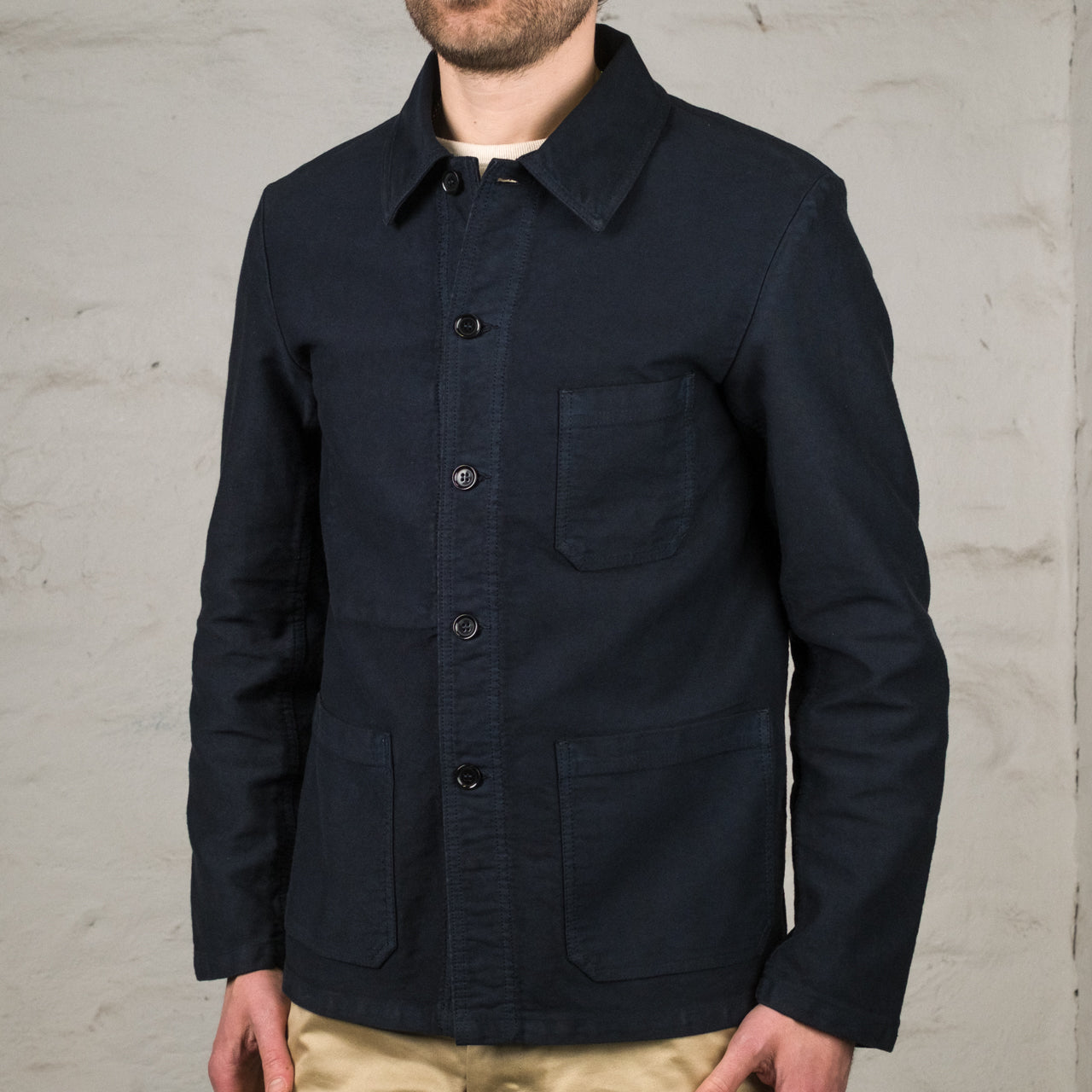 French Moleskin Jacket Navy