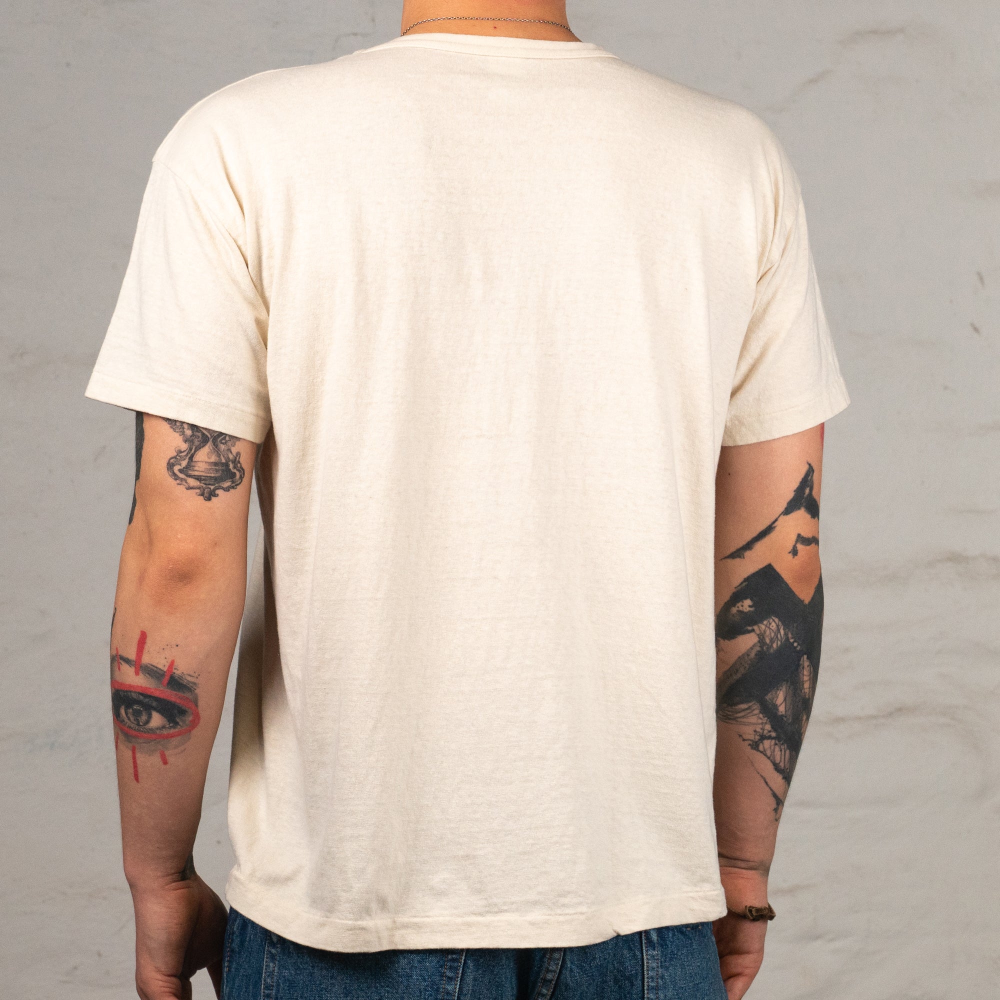 Second Hand Series Hawaiian Surfer T-Shirt Cream